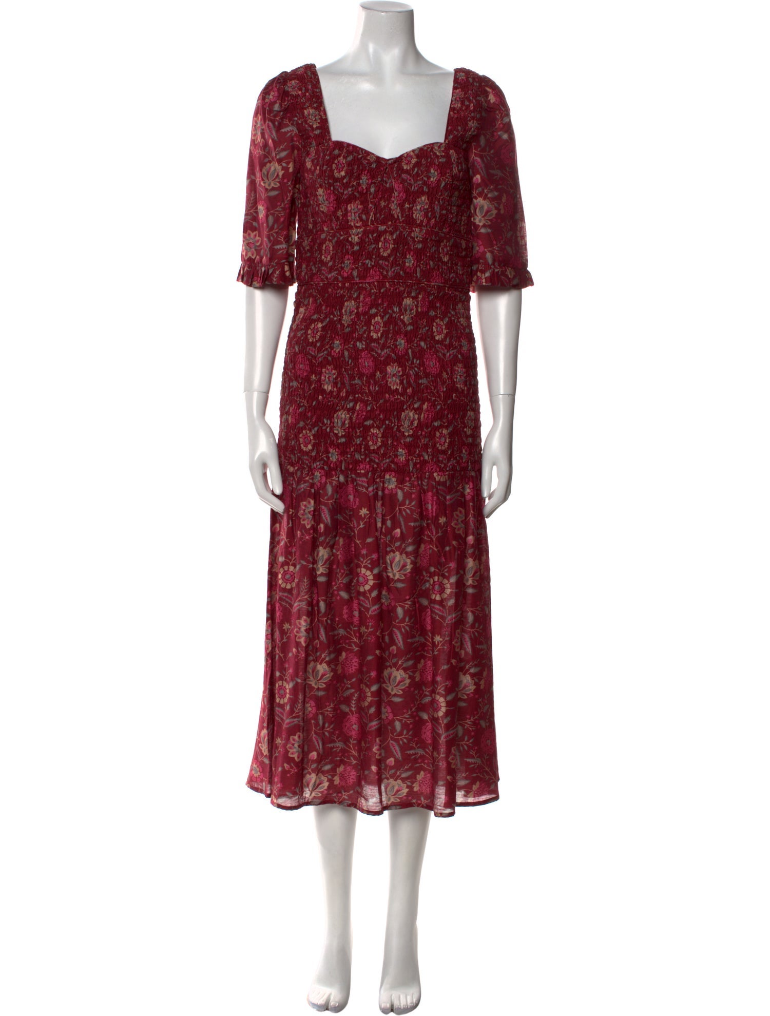 Sea New York Floral Print Midi Length Dress