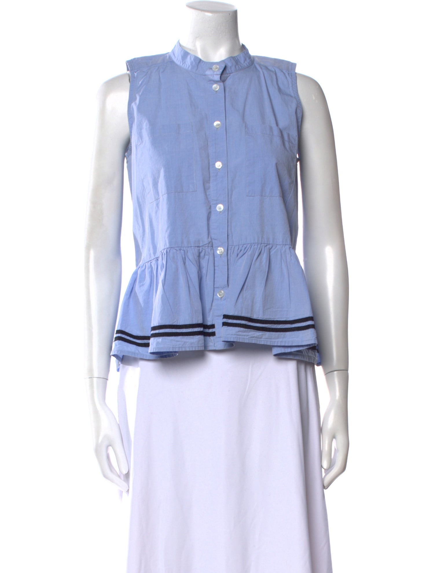 Sea New York Mock Neck Sleeveless Crop Top