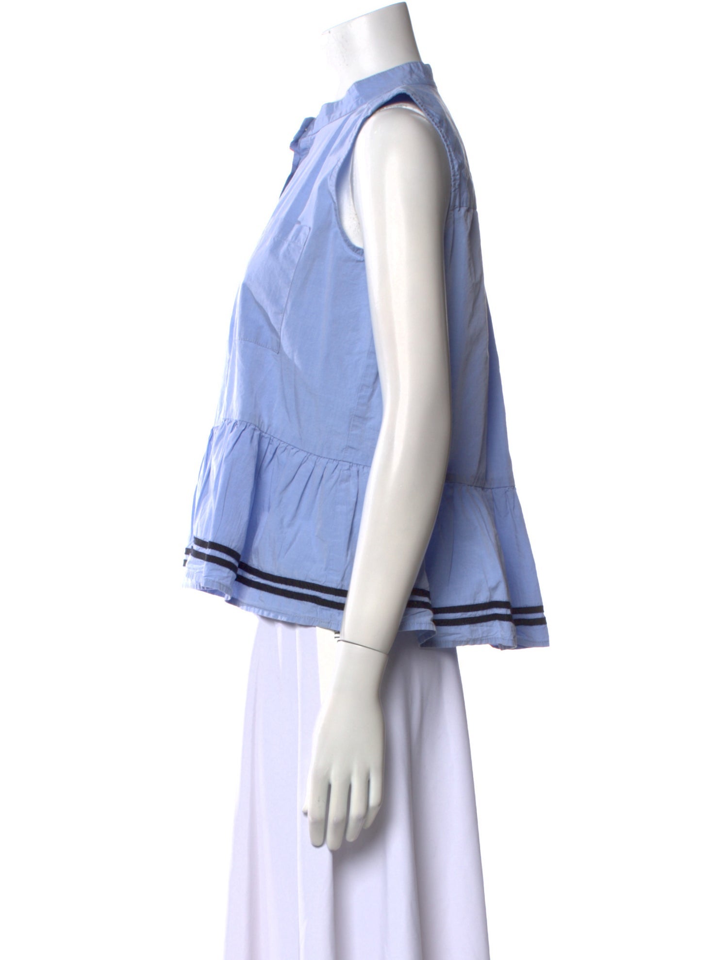 Sea New York Mock Neck Sleeveless Crop Top