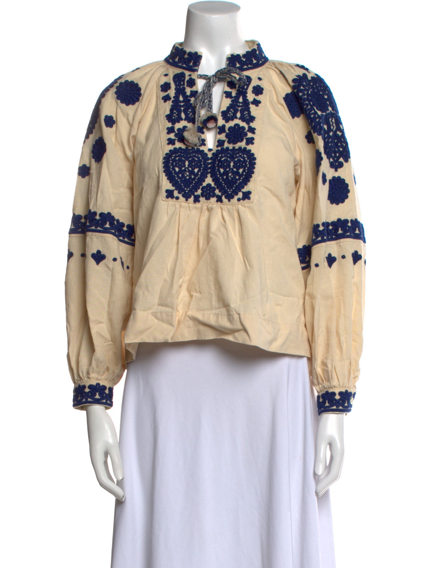 Sea New York Printed Tie Neck Sweatshirt