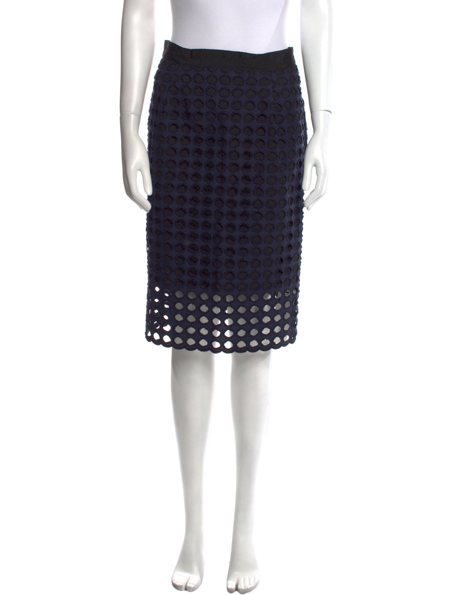 Sea New York Lace Pattern Knee-Length Skirt