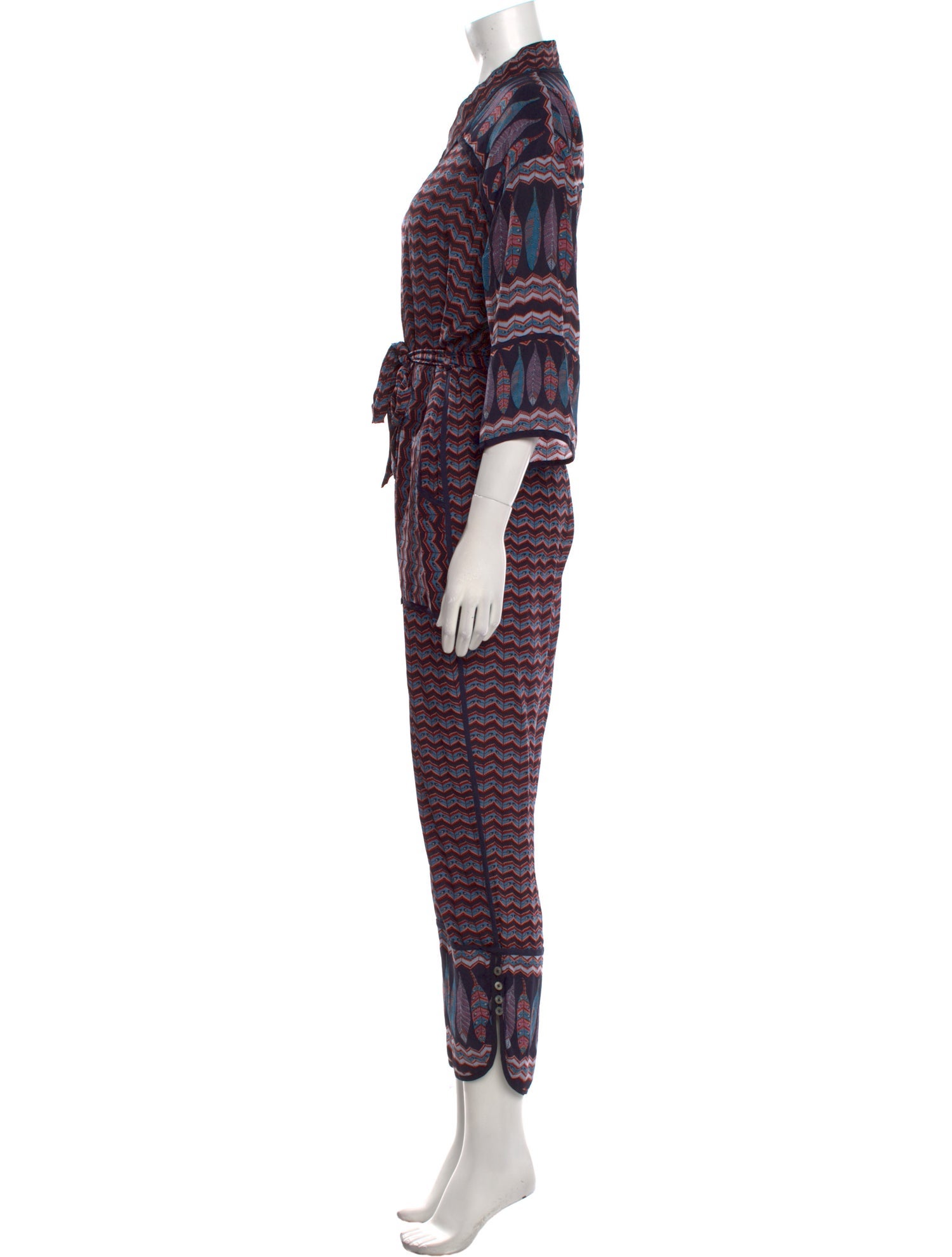 Sea New York Printed V-Neck Jumpsuit