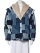 Sea New York Plaid Print Denim Jacket