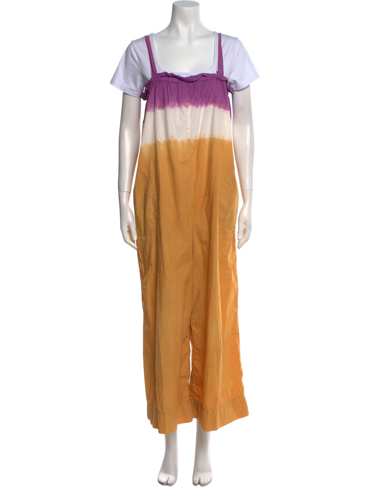 Sea New York Tie-Dye Print Square Neckline Jumpsuit