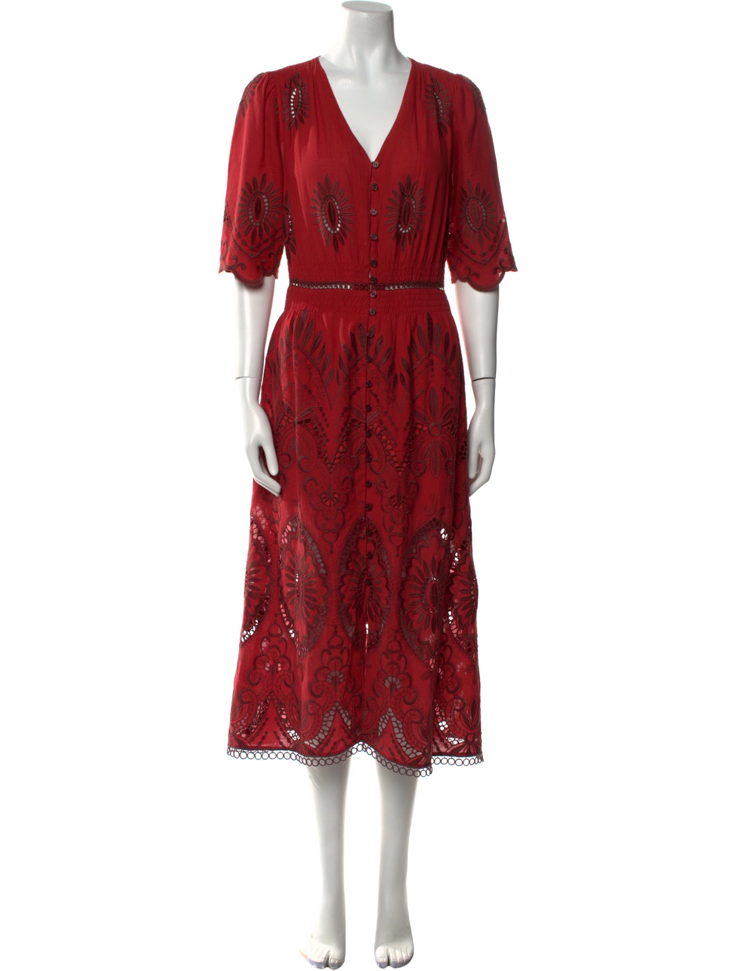 Sea New York Floral Print Midi Length Dress