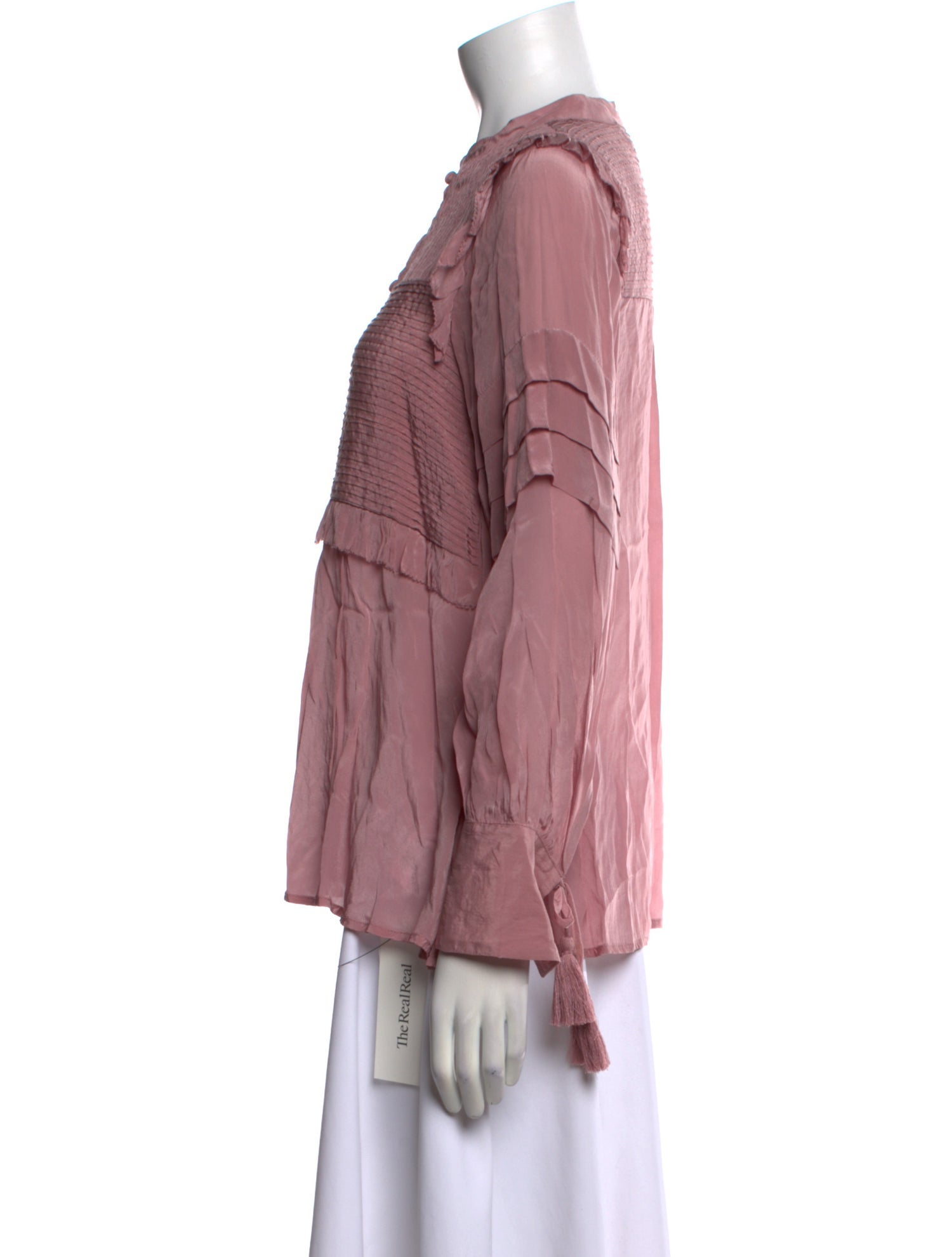 Sea New York Mock Neck Long Sleeve Blouse