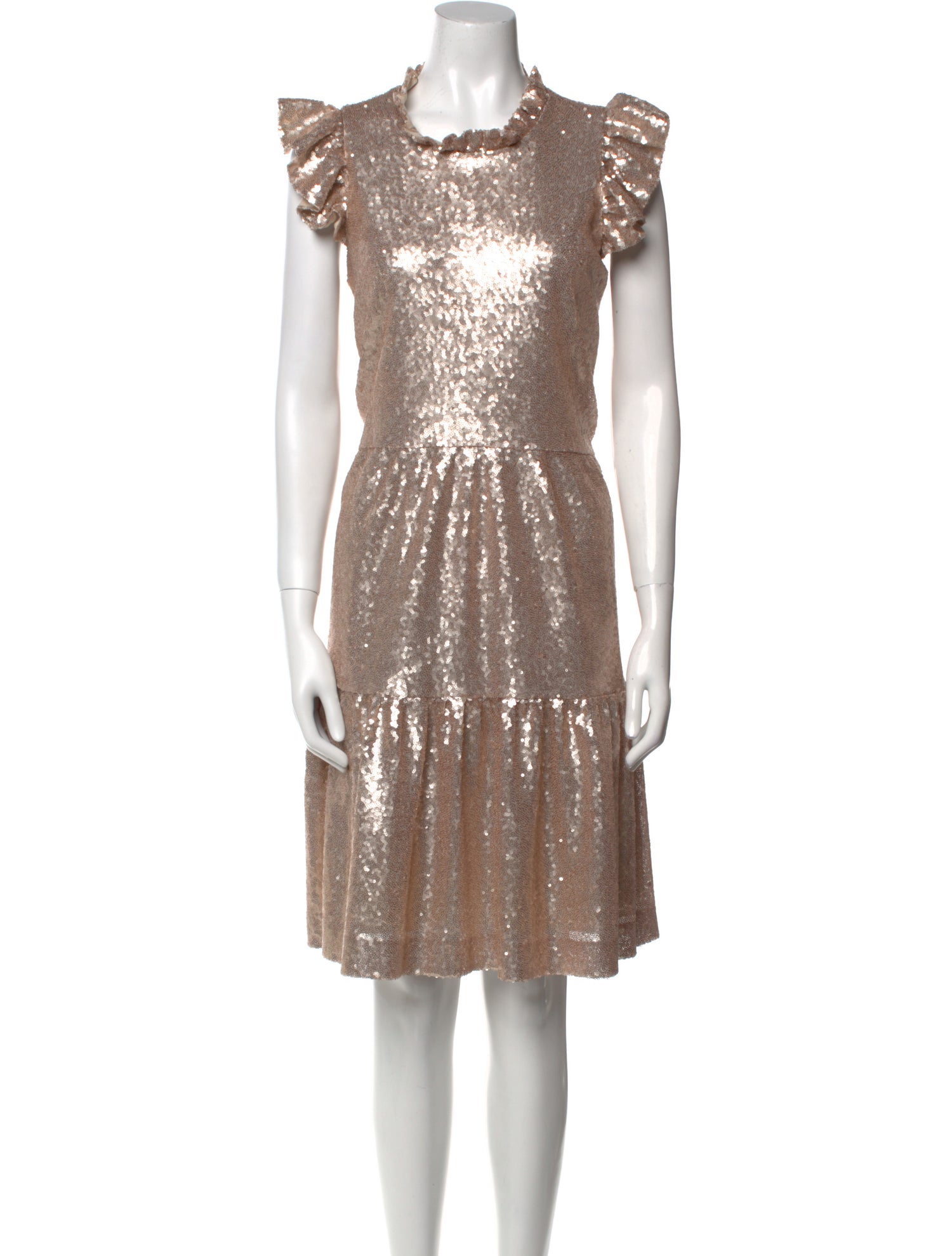 Sea New York Mock Neck Knee-Length Dress