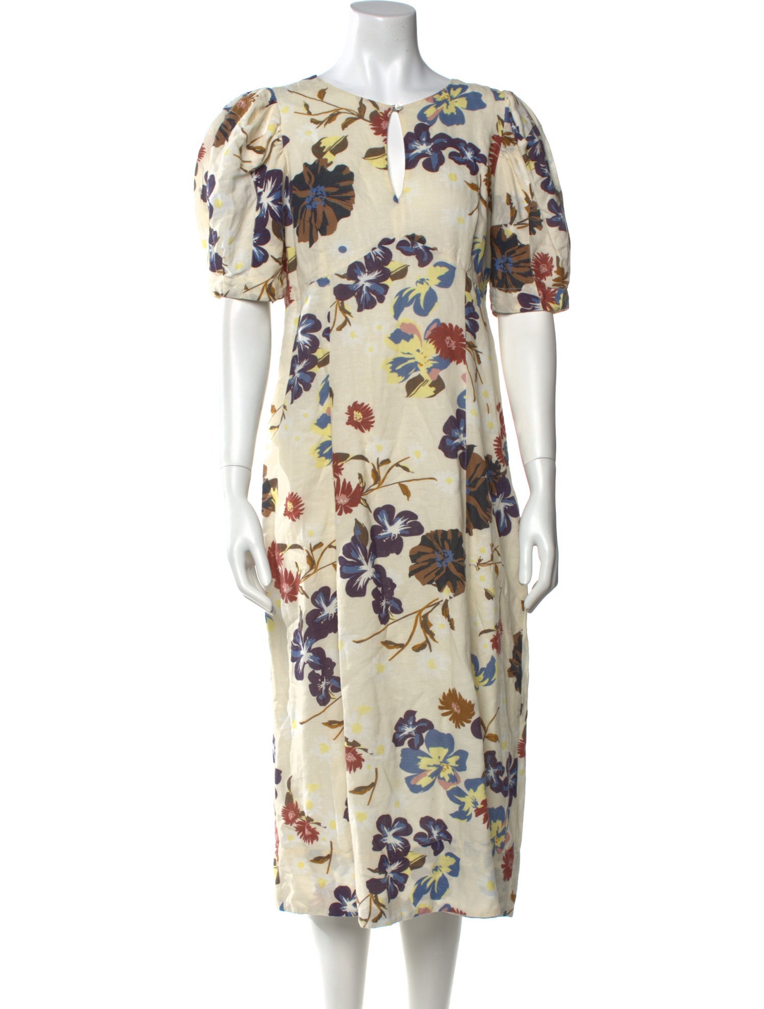 Sea New York Floral Print Midi Length Dress
