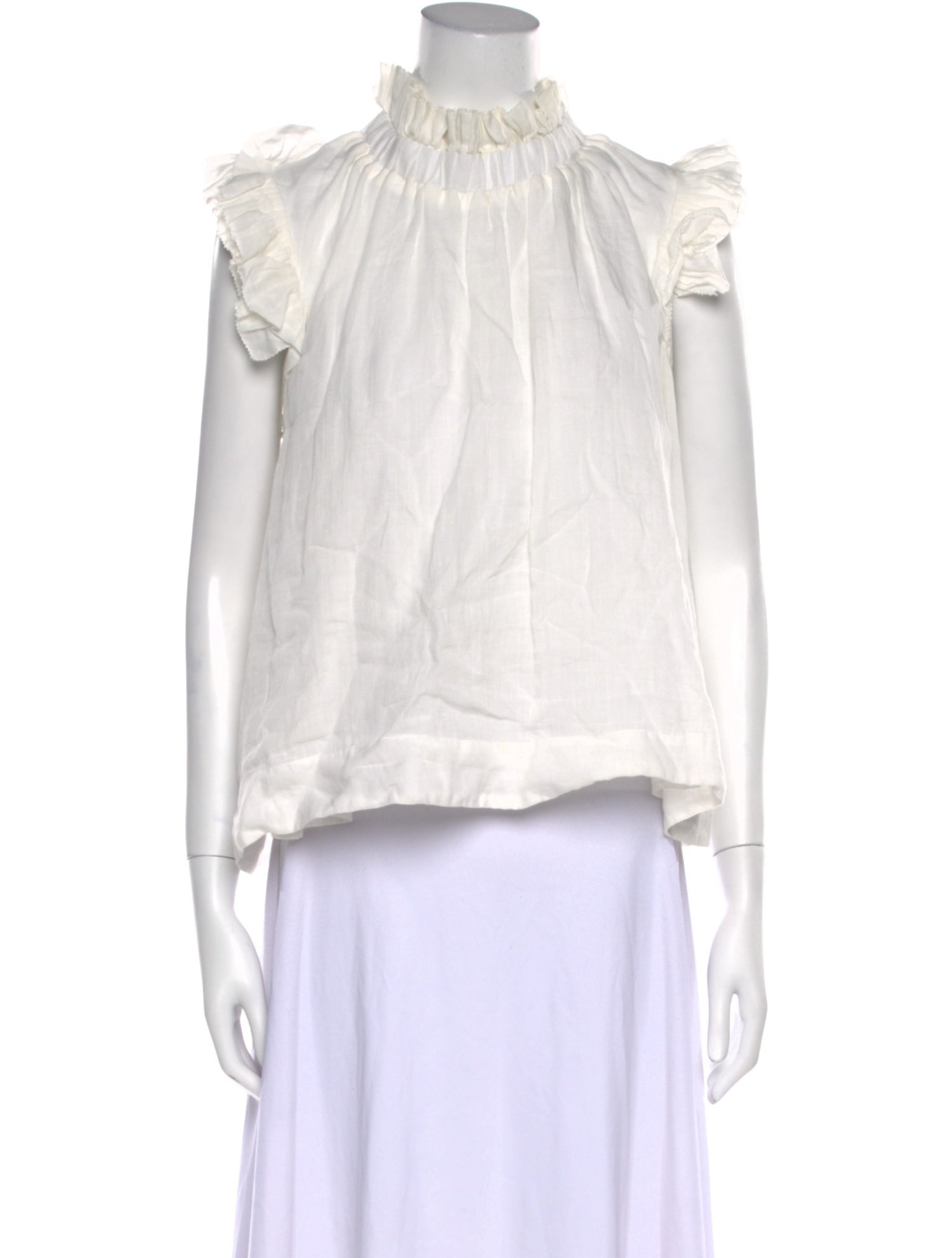 Sea New York Mock Neck Sleeveless Blouse