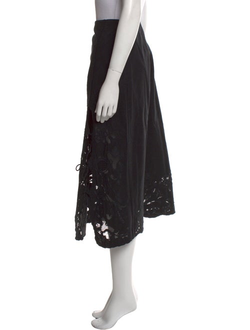 McQ Alexander McQueen Wool Midi Length Skirt