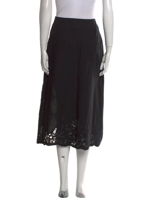McQ Alexander McQueen Wool Midi Length Skirt