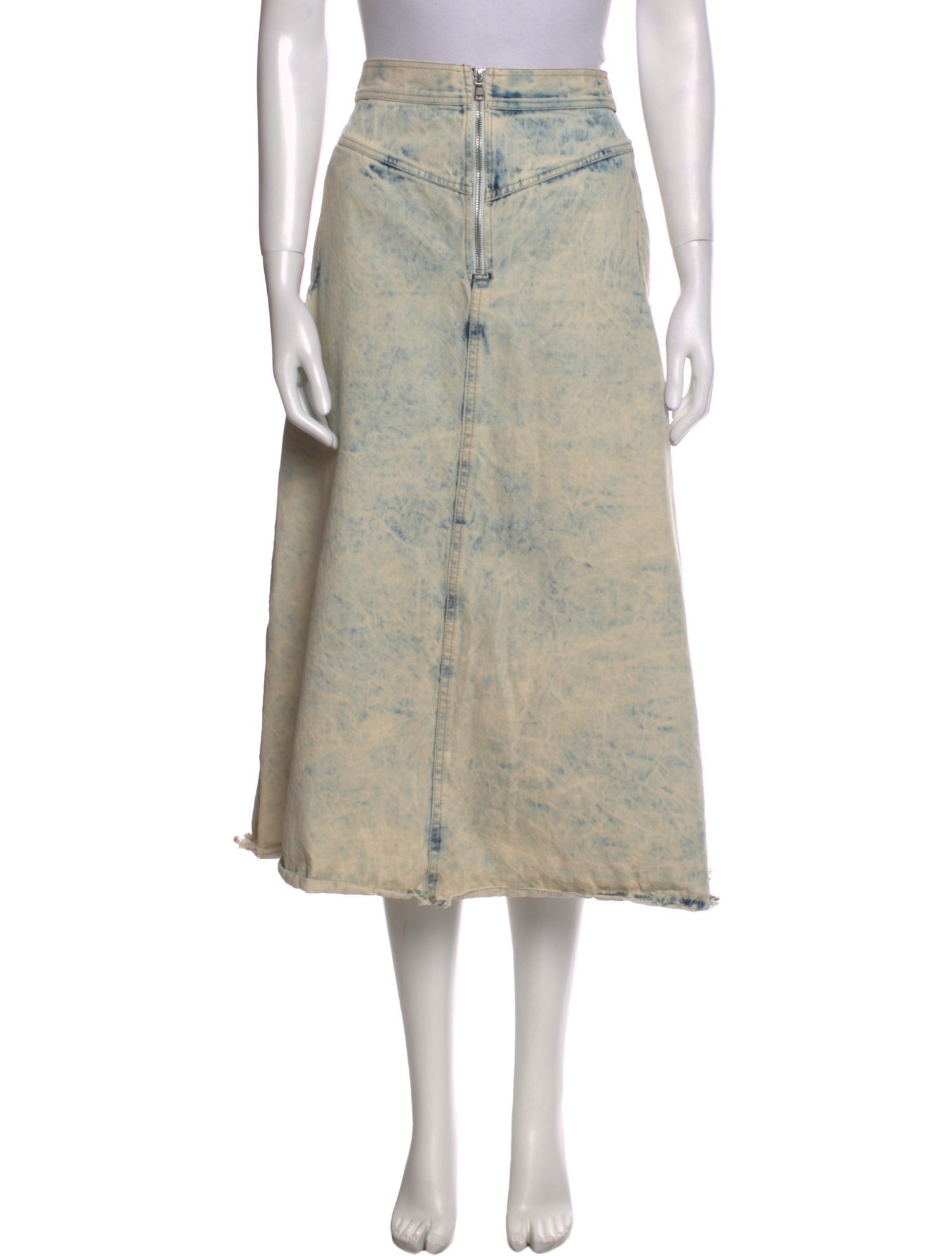 Sea New York Raw-Edge Trim Midi Length Skirt