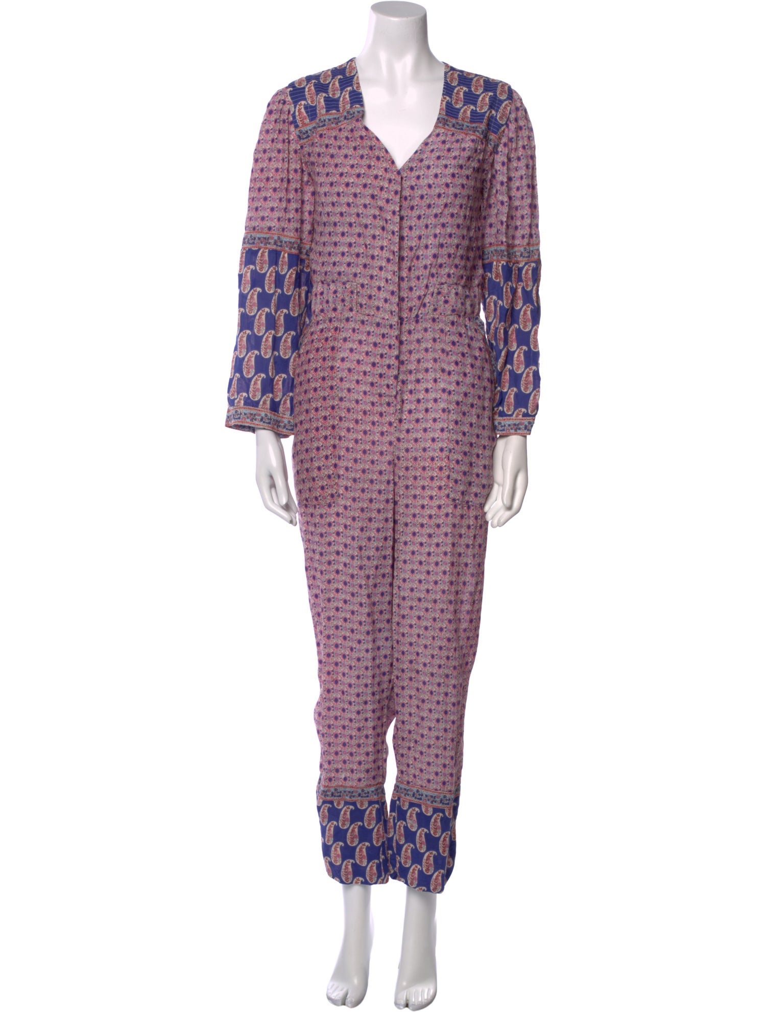 Sea New York Printed V-Neck Jumpsuit