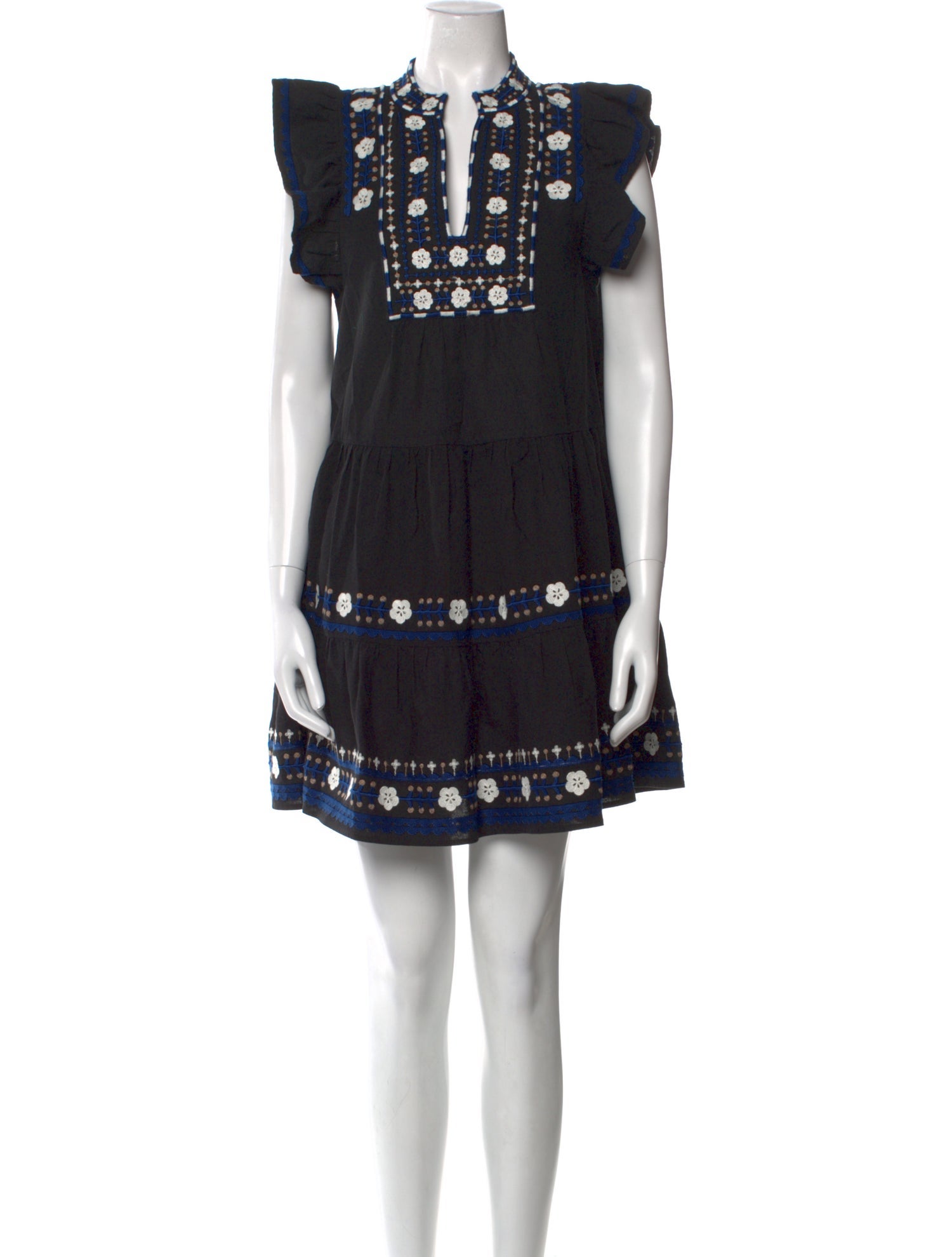 Sea New York Lace Pattern Mini Dress