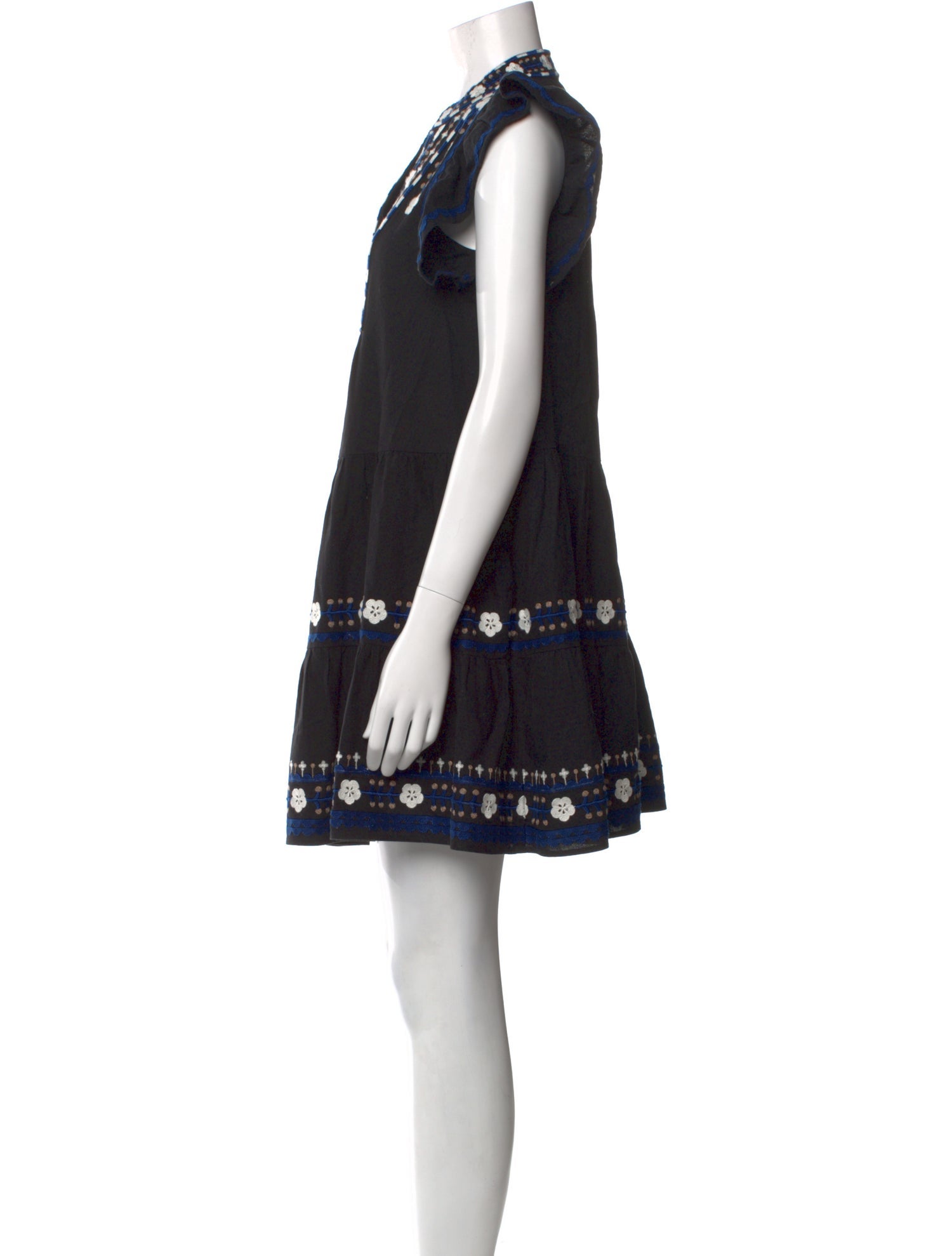 Sea New York Lace Pattern Mini Dress