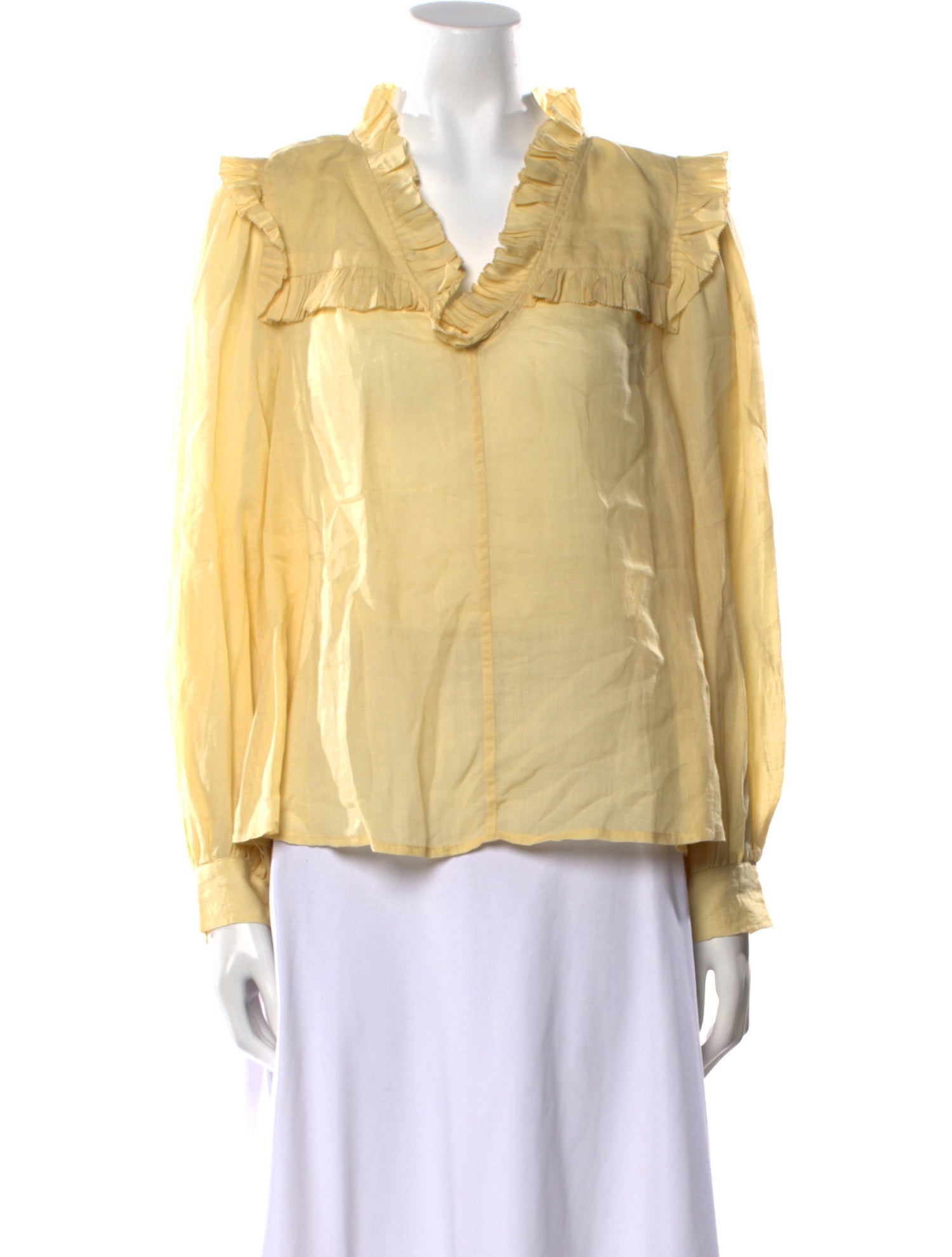 Sea New York V-Neck Long Sleeve Blouse