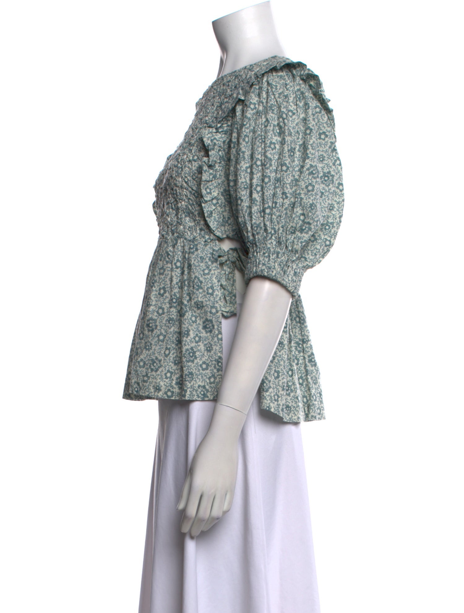 Sea New York Printed Bateau Neckline Top