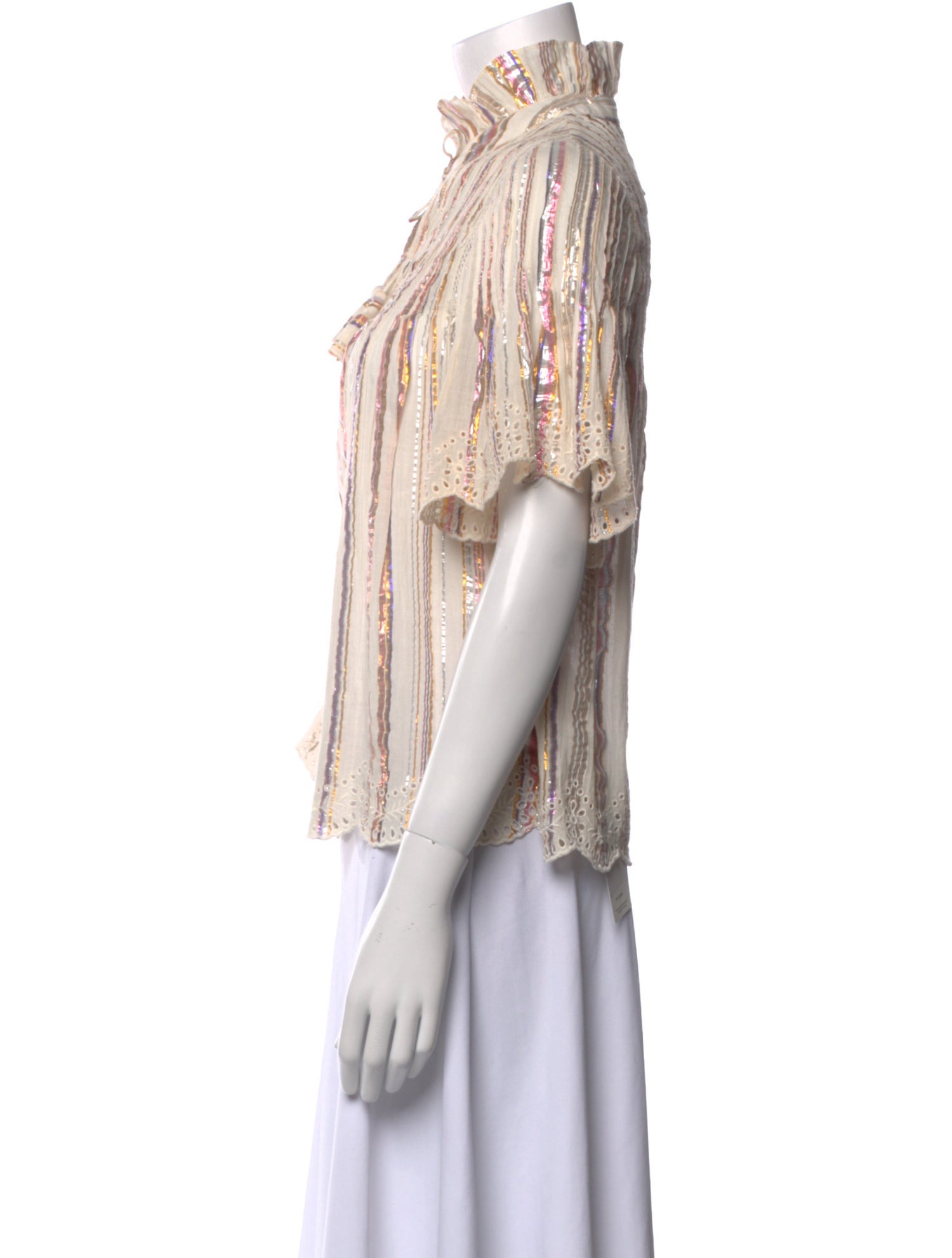 Sea New York Striped Crew Neck Blouse