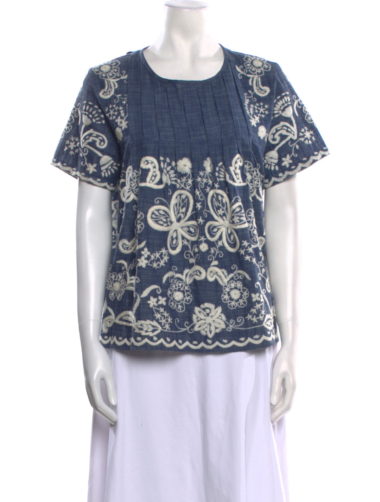 Sea New York Printed Crew Neck Blouse