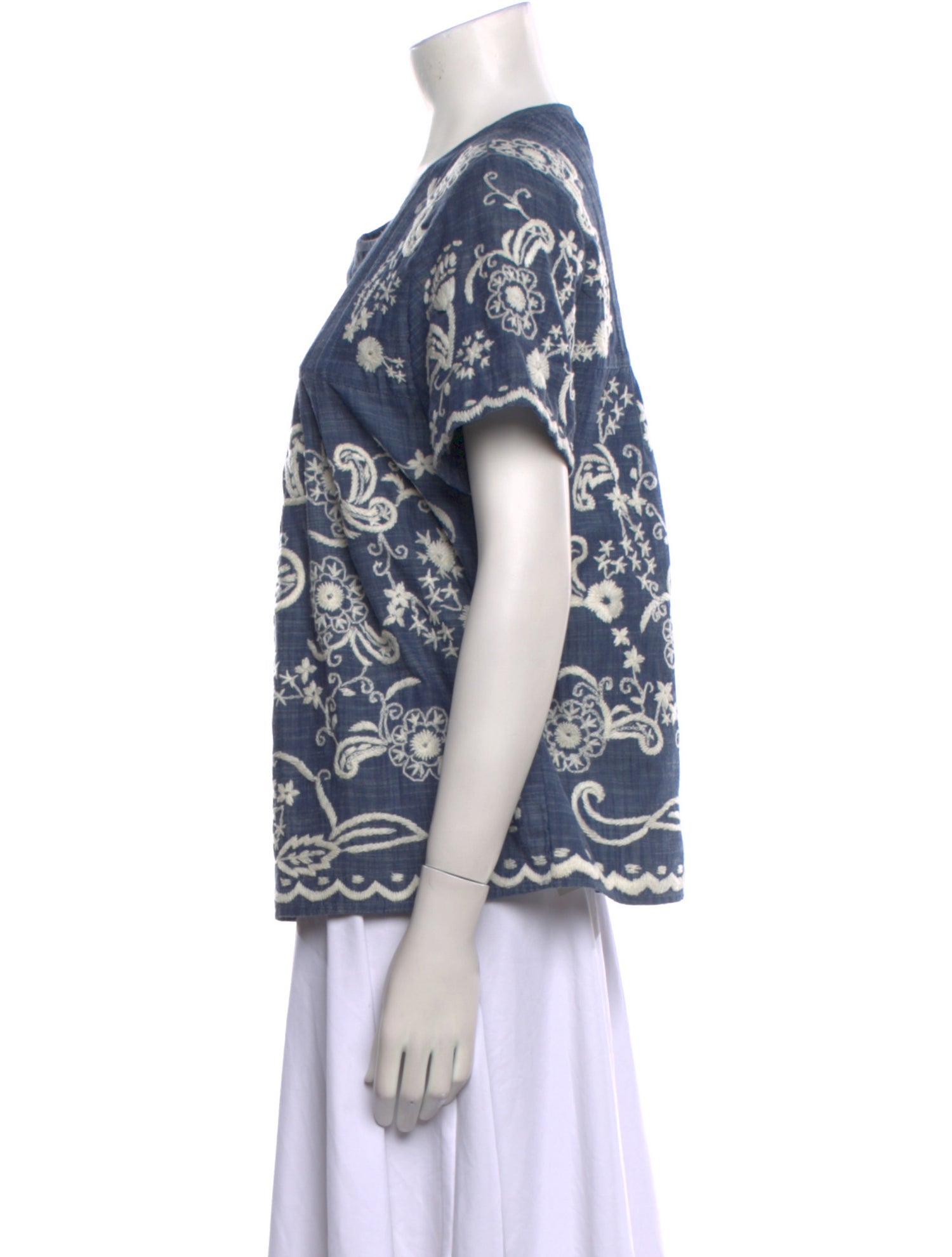 Sea New York Printed Crew Neck Blouse