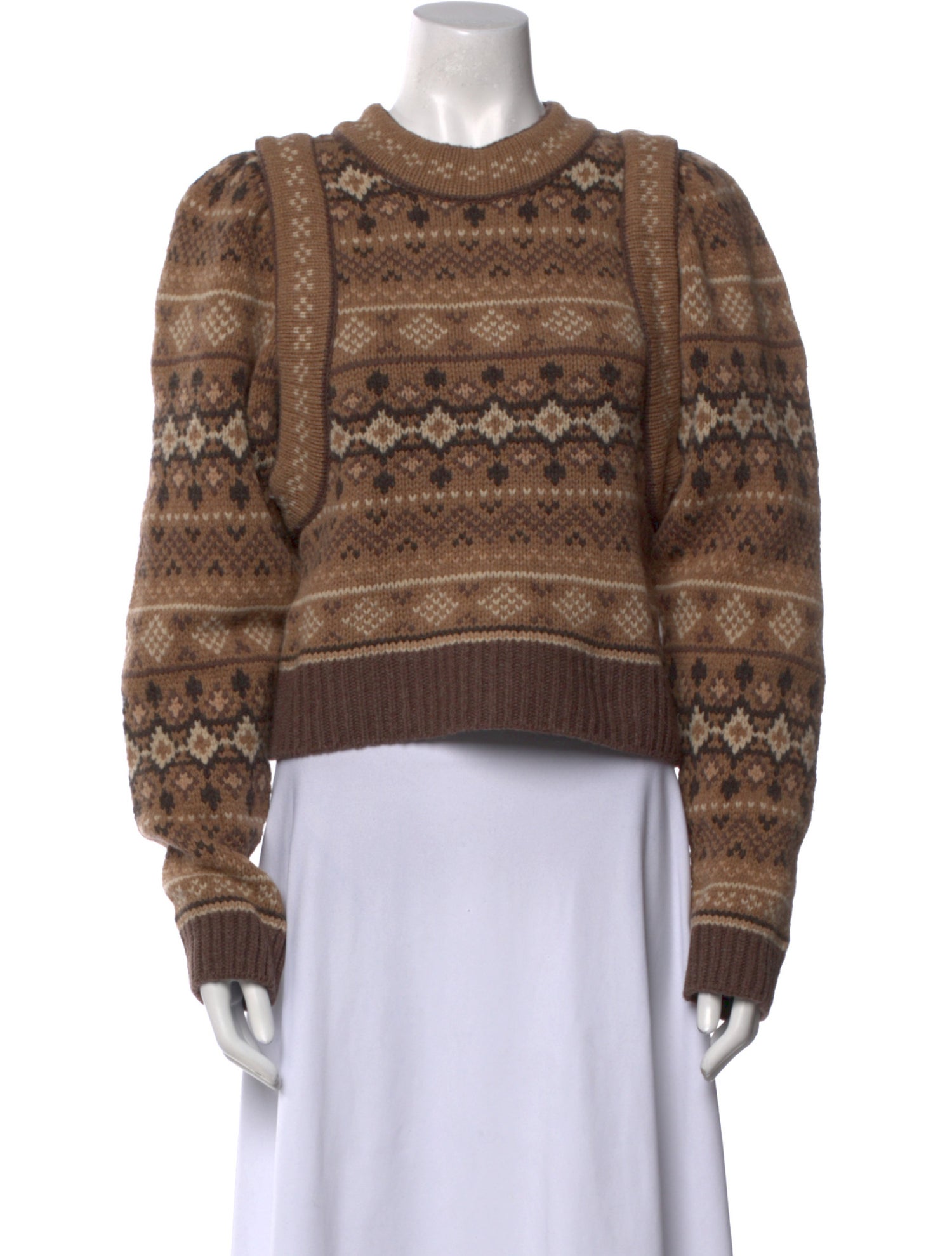 Sea New York Merino Wool Printed Sweater w/ Tags