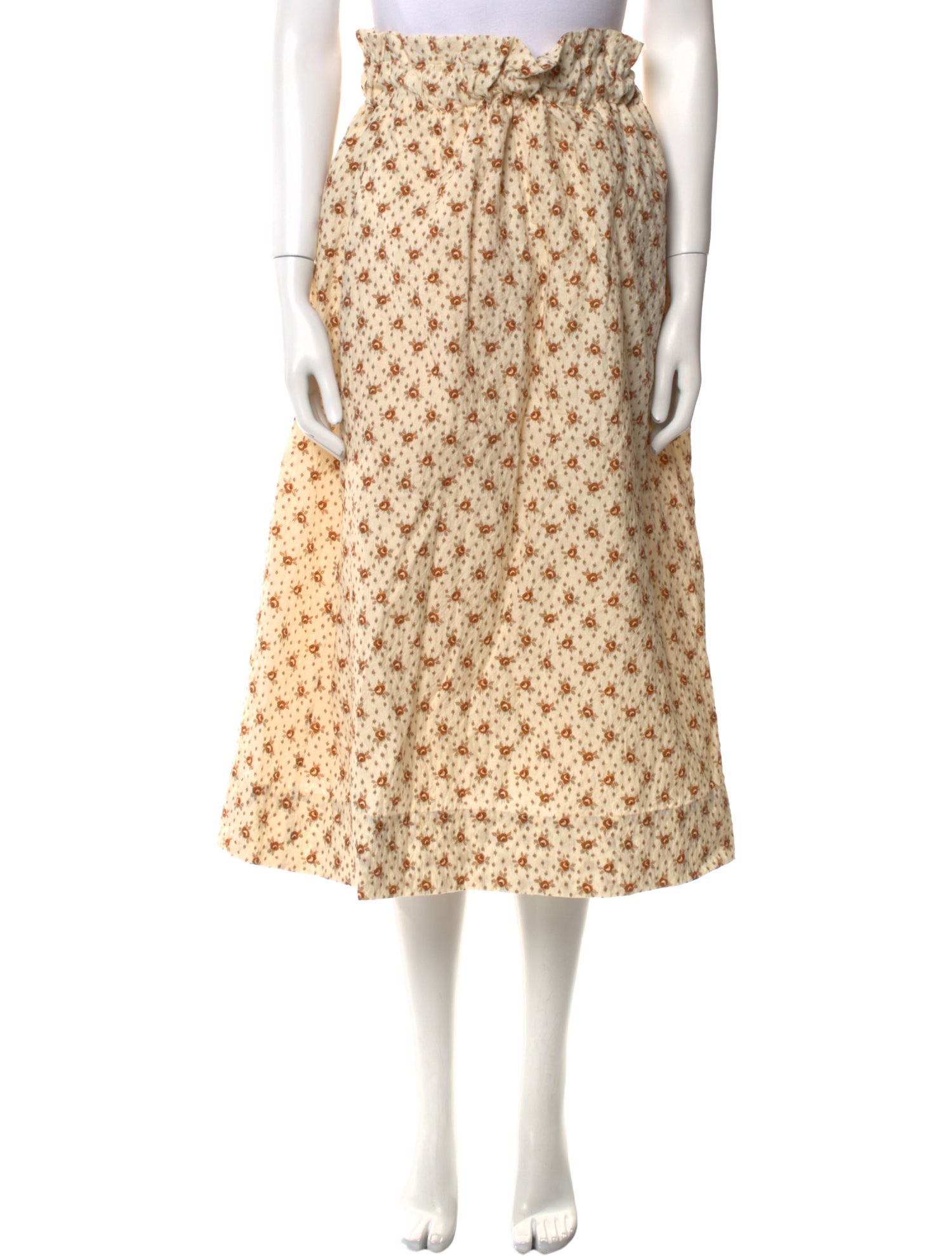 Sea New York Ruffle Embellishment Midi Length Skirt