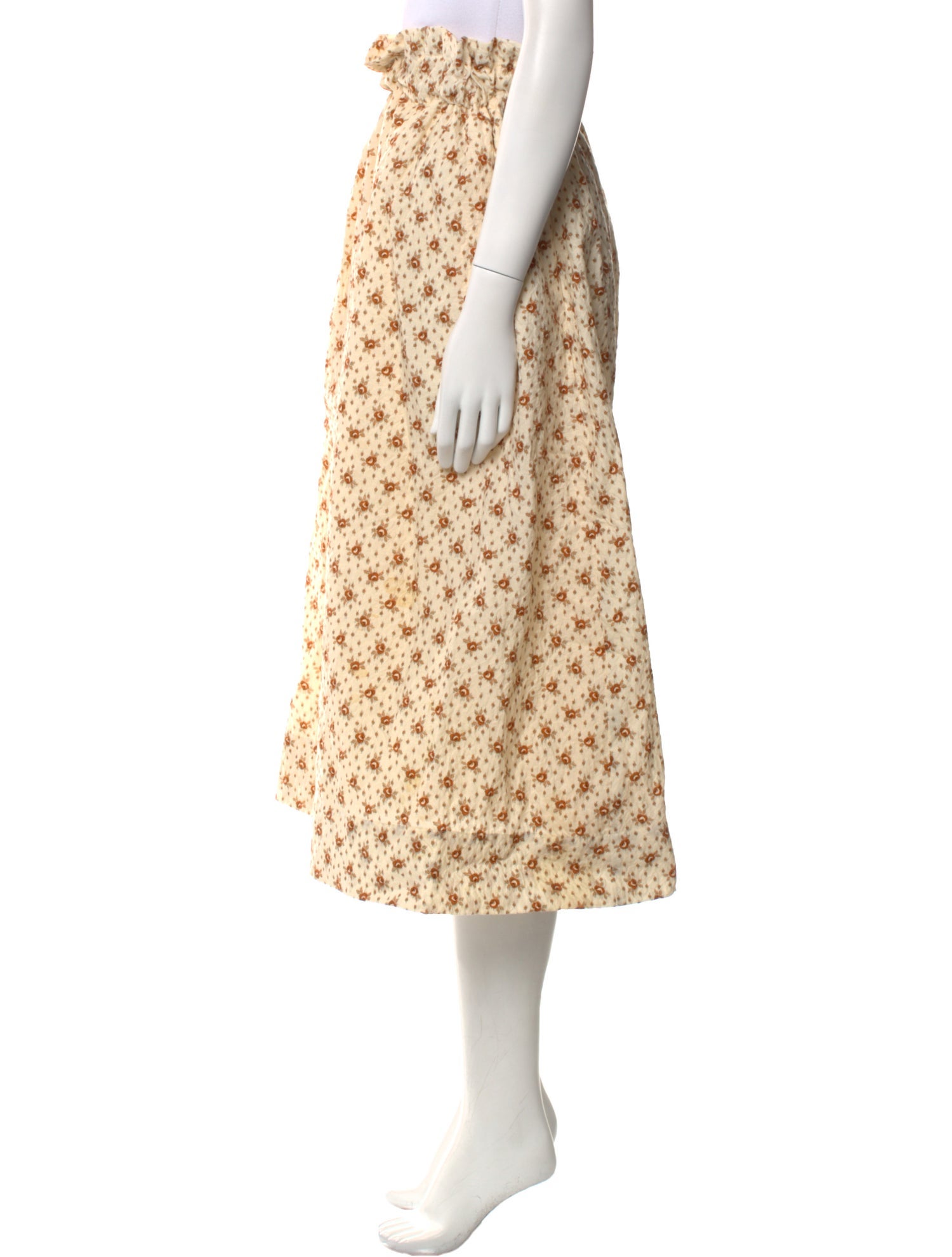 Sea New York Ruffle Embellishment Midi Length Skirt