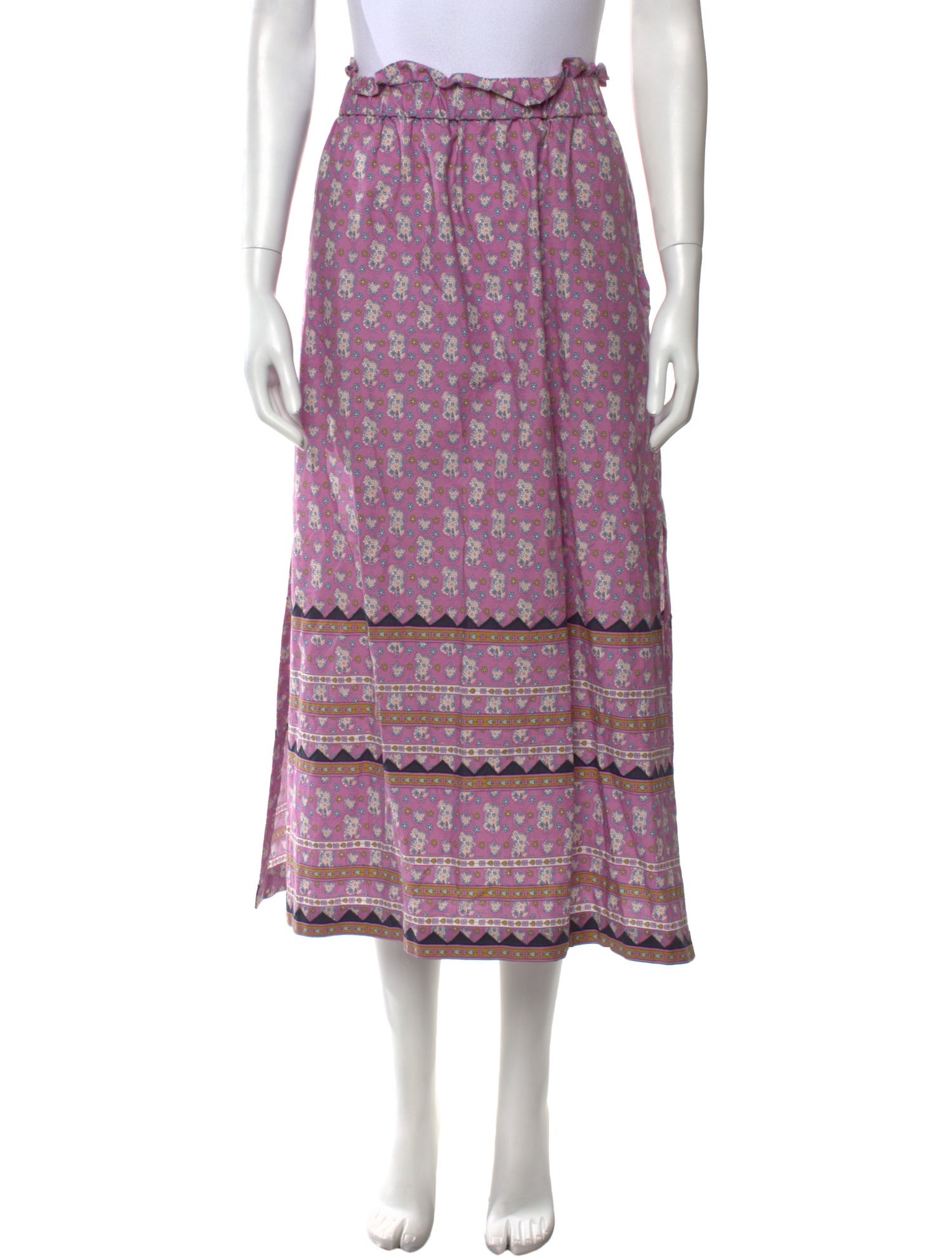 Sea New York Floral Print Midi Length Skirt