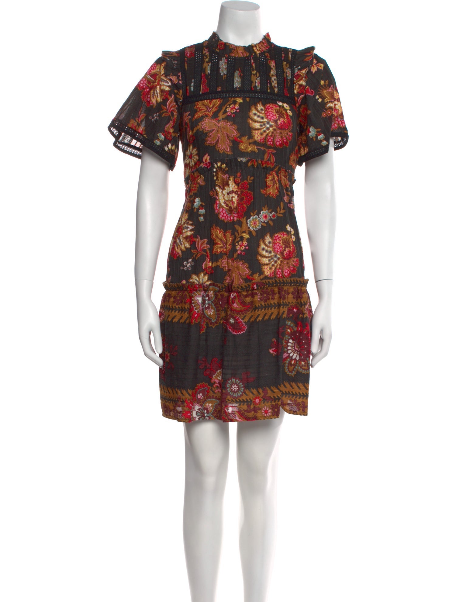 Floral Print Mini Dress w/ Tags
