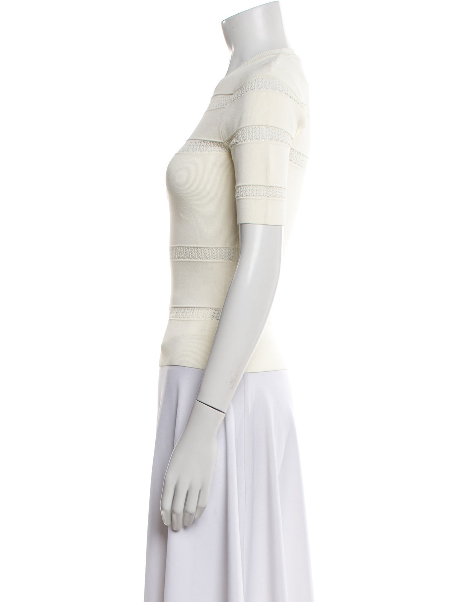 Sea New York Crew Neck Short Sleeve Crop Top