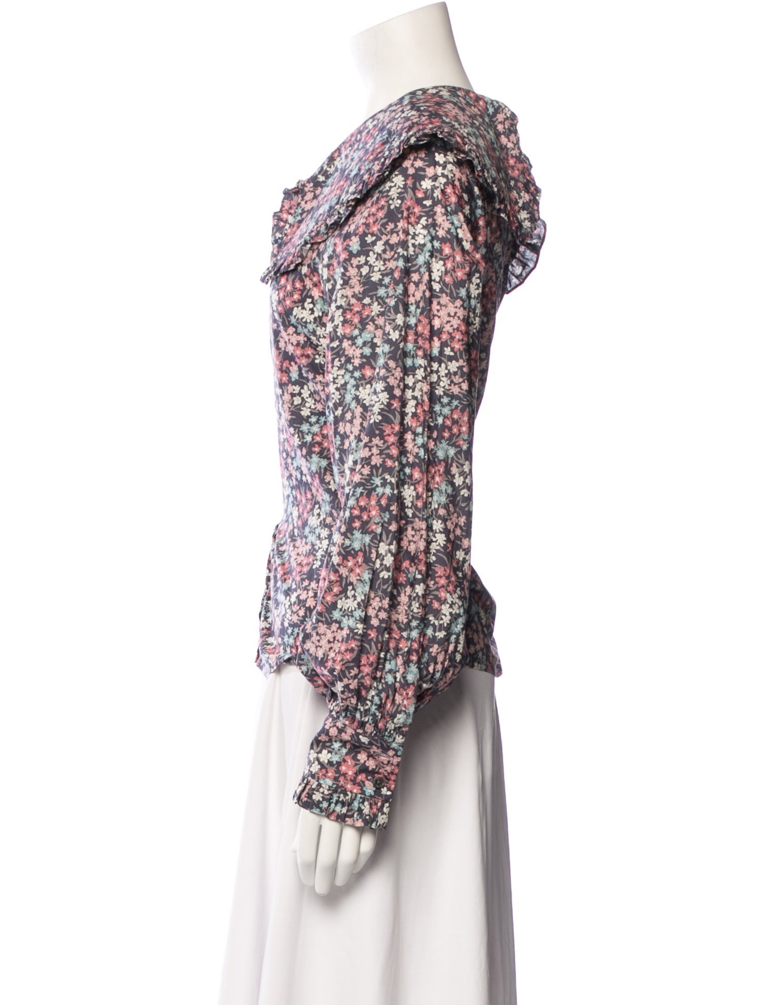 Sea New York Floral Print Crew Neck Blouse