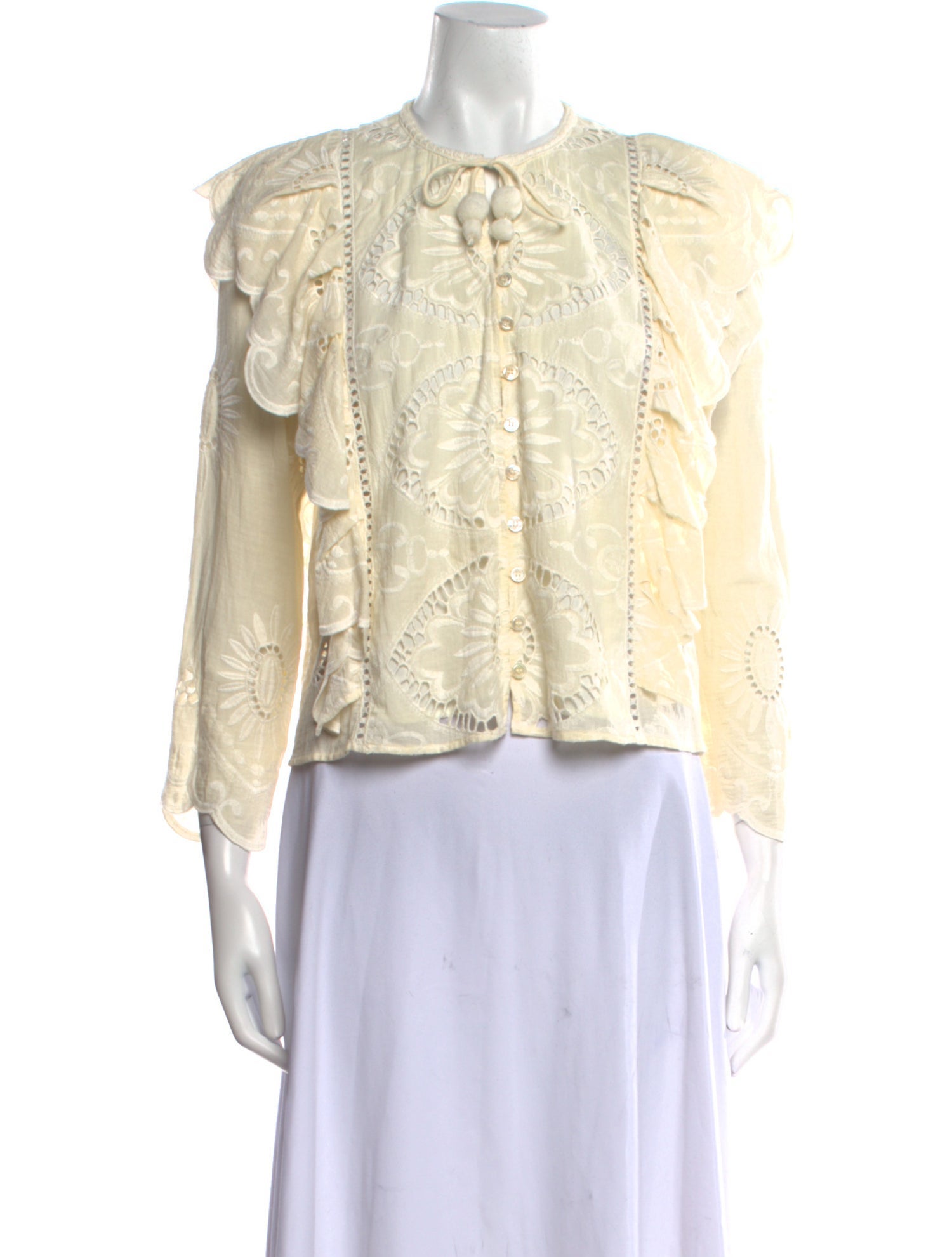 Sea New York Crew Neck Three-Quarter Sleeve Top