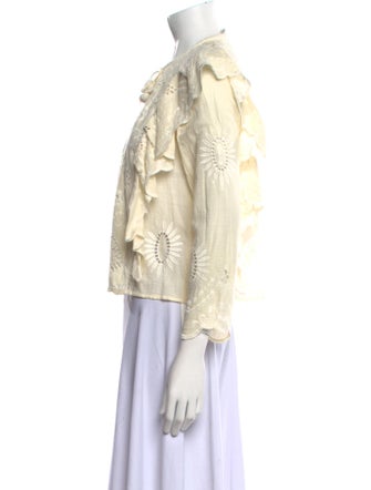 Sea New York Crew Neck Three-Quarter Sleeve Top