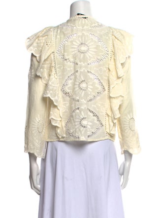 Sea New York Crew Neck Three-Quarter Sleeve Top