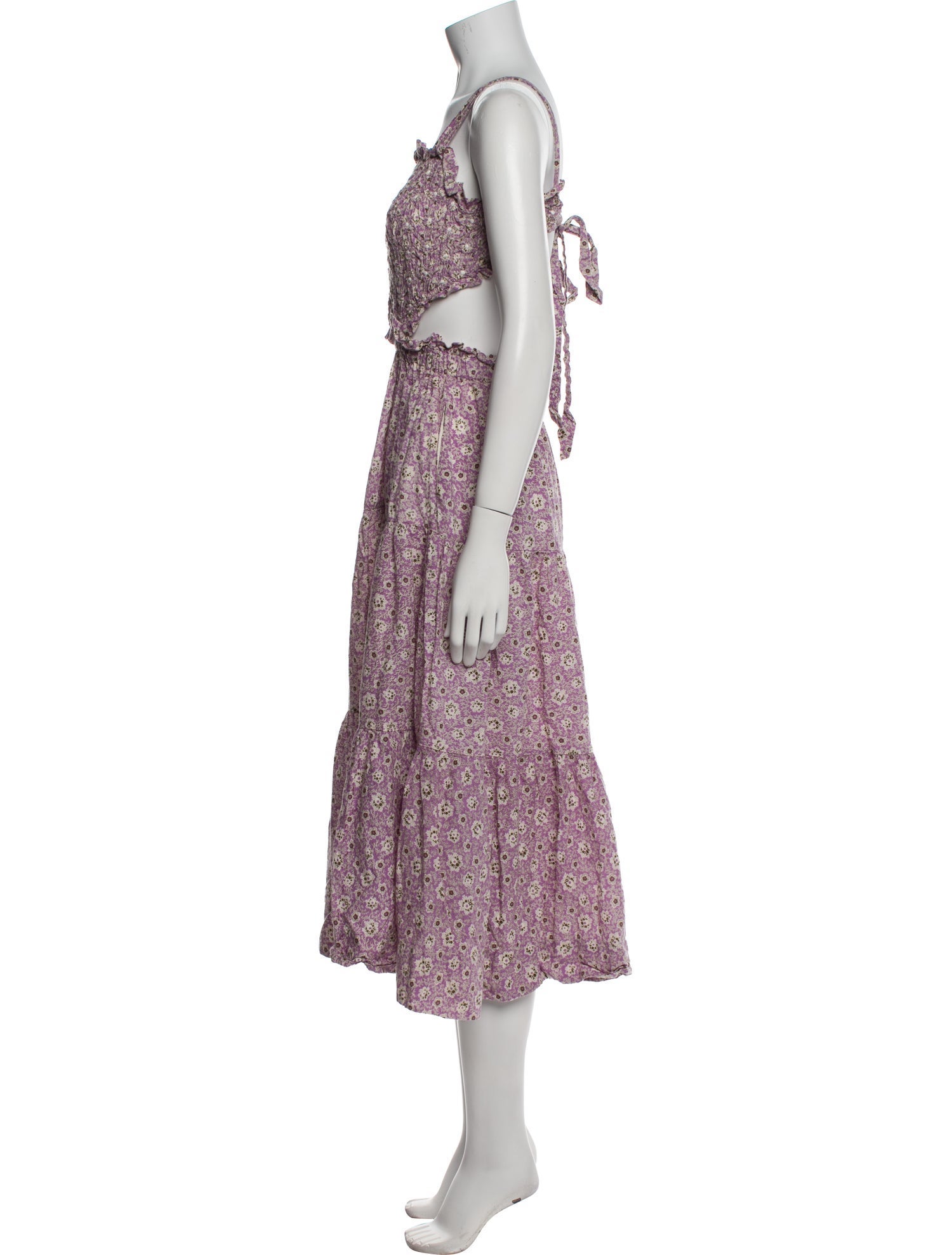 Sea New York Floral Print Midi Length Dress