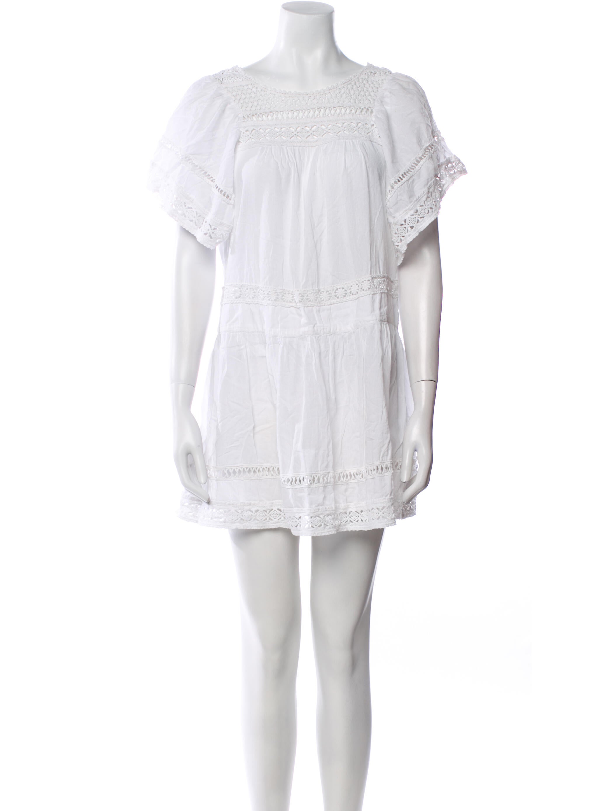 Sea New York Bateau Neckline Mini Dress