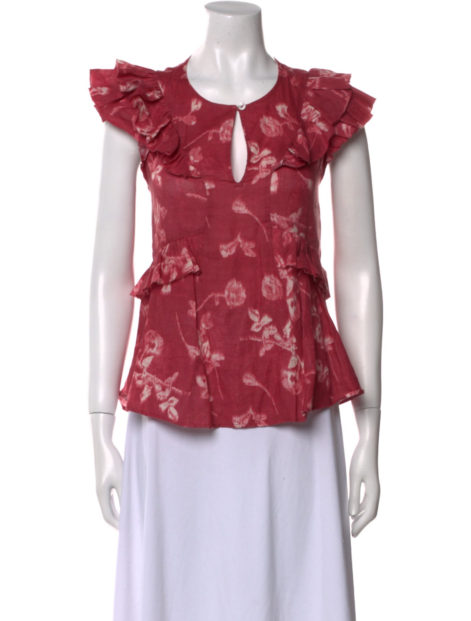 Sea New York Floral Print Crew Neck Blouse