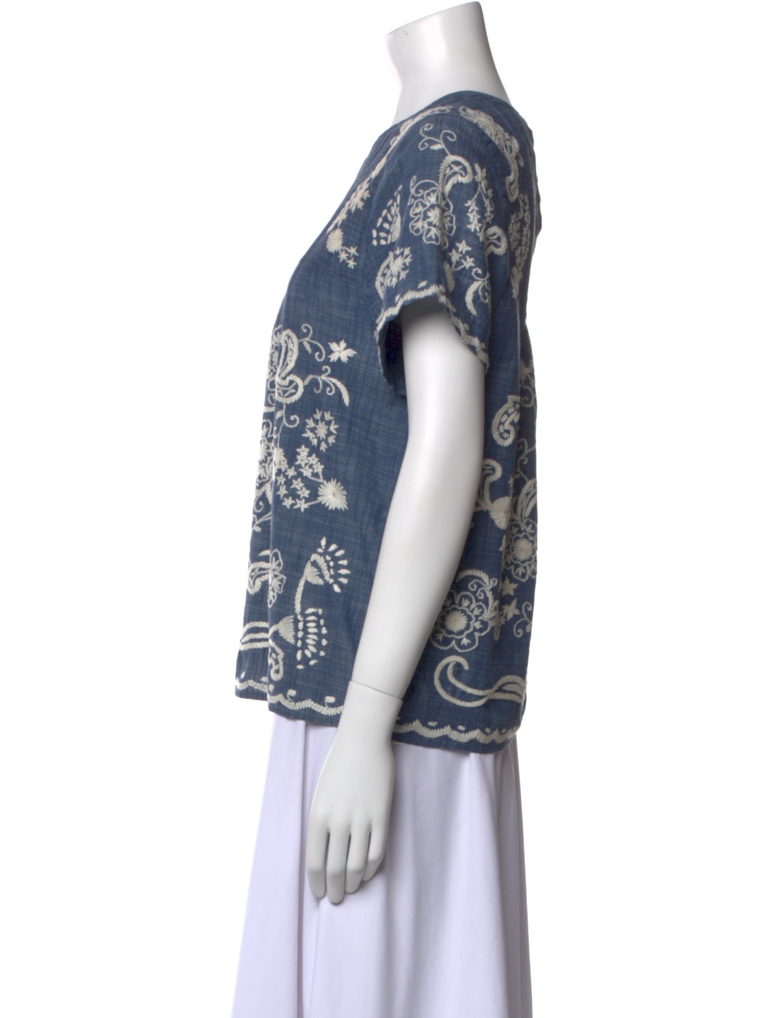 Sea New York Printed Crew Neck Blouse