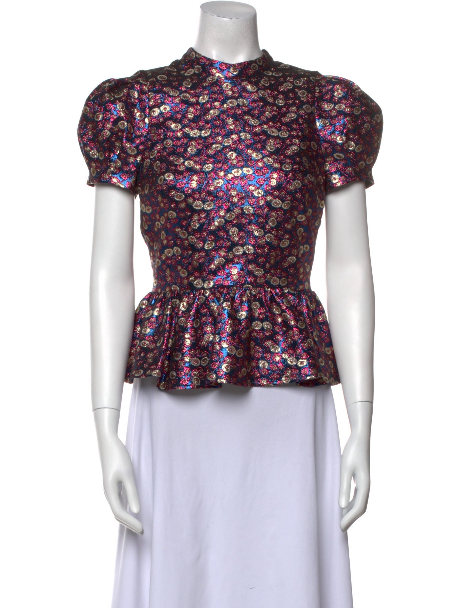 Sea New York Floral Print Crew Neck Blouse