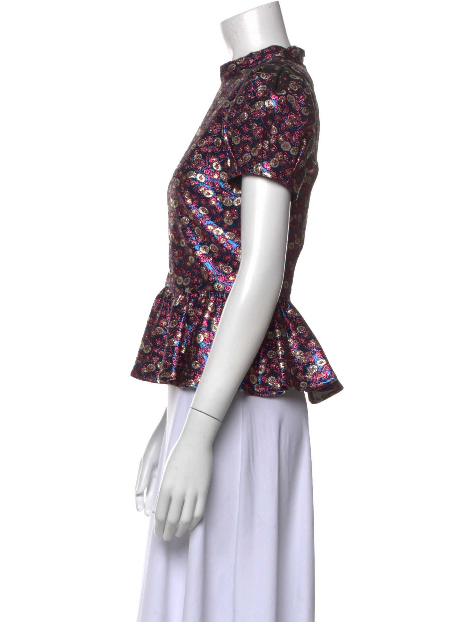 Sea New York Floral Print Crew Neck Blouse