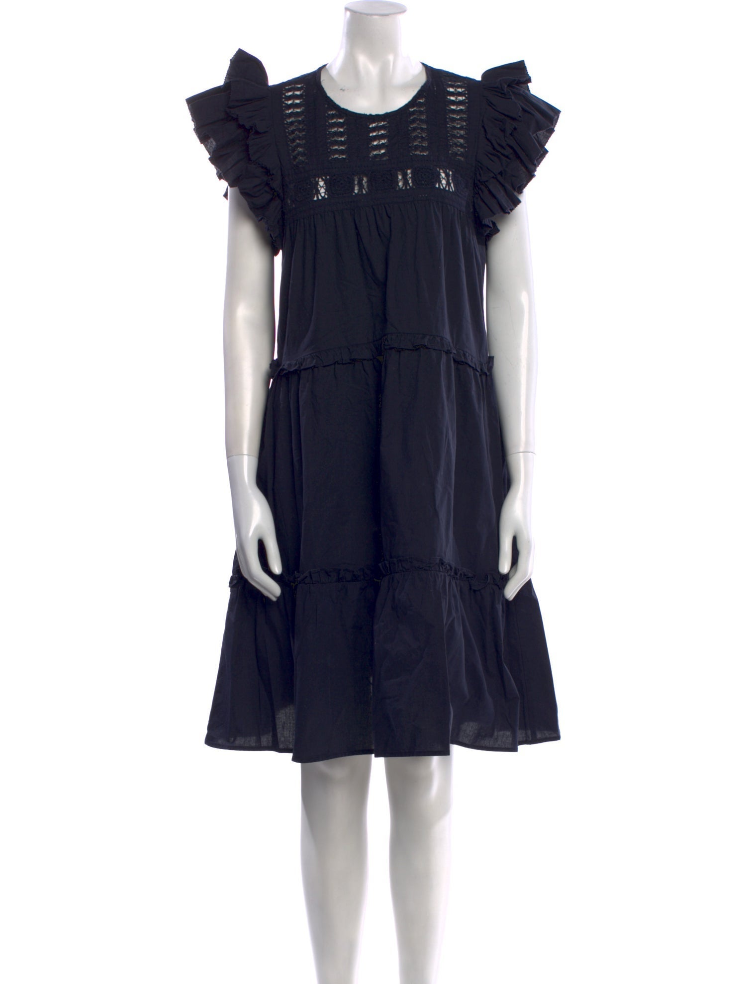 Sea New York Crew Neck Knee-Length Dress