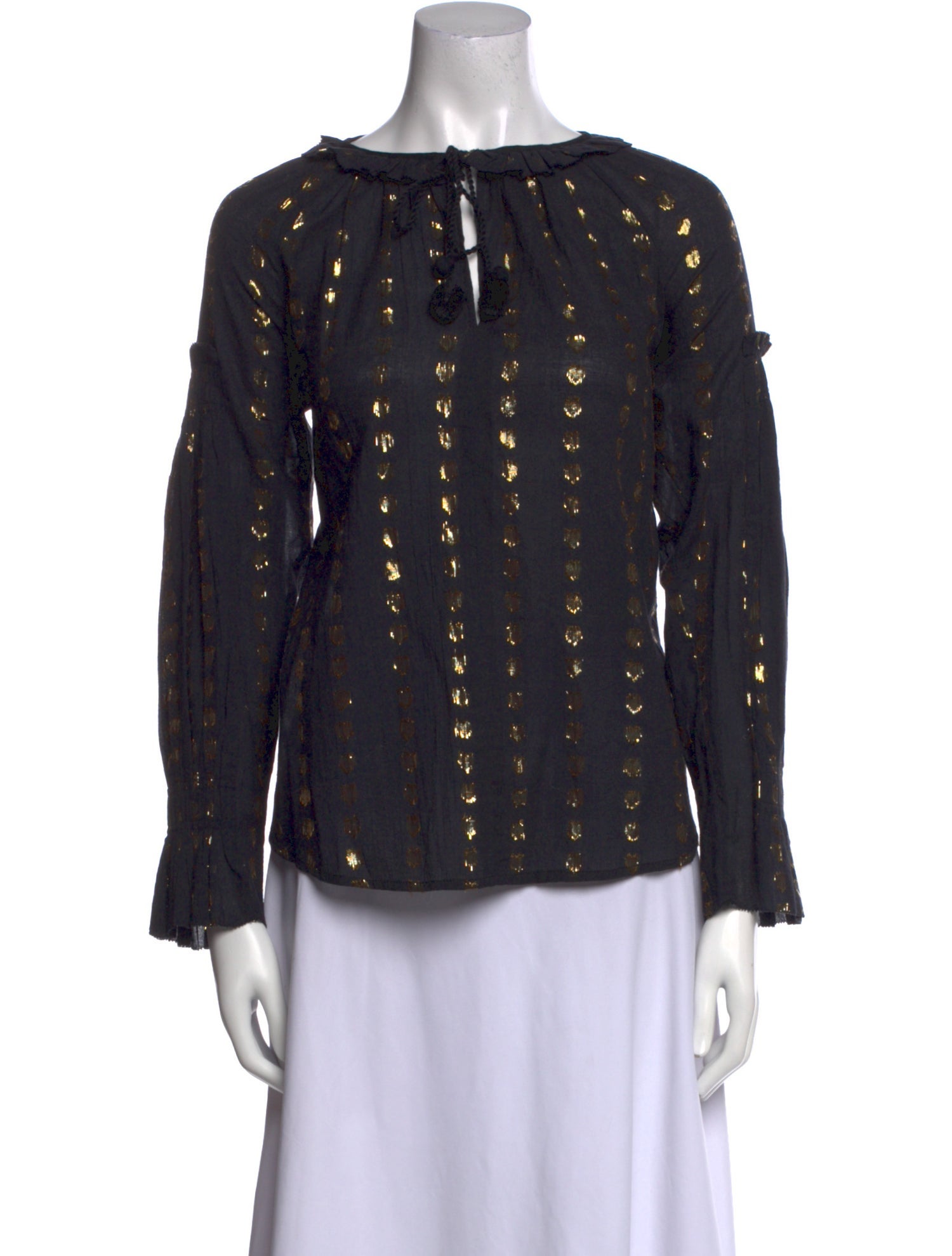 Sea New York Printed Bateau Neckline Blouse