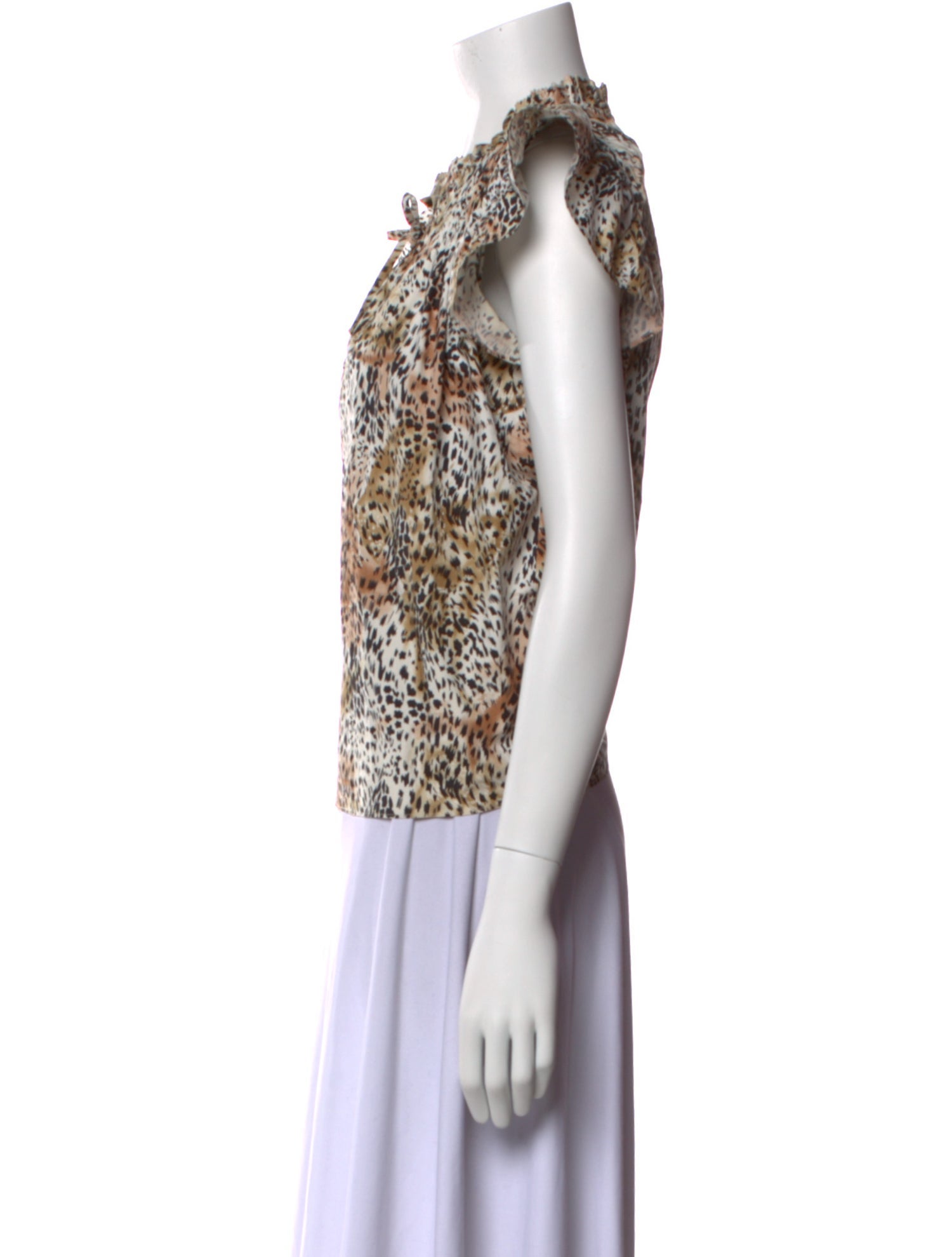 Sea New York Printed V-Neck Blouse