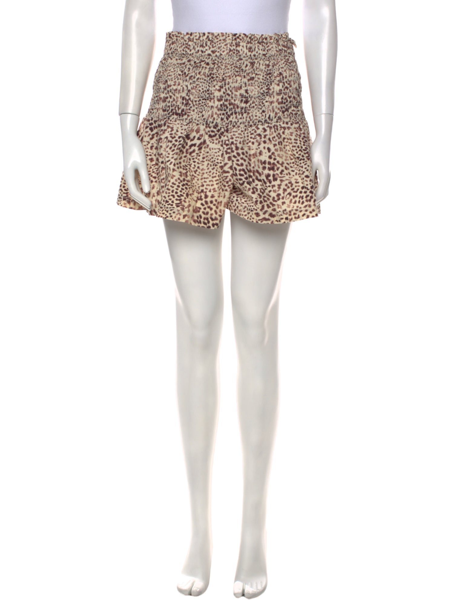 Sea New York Animal Print Mini Shorts