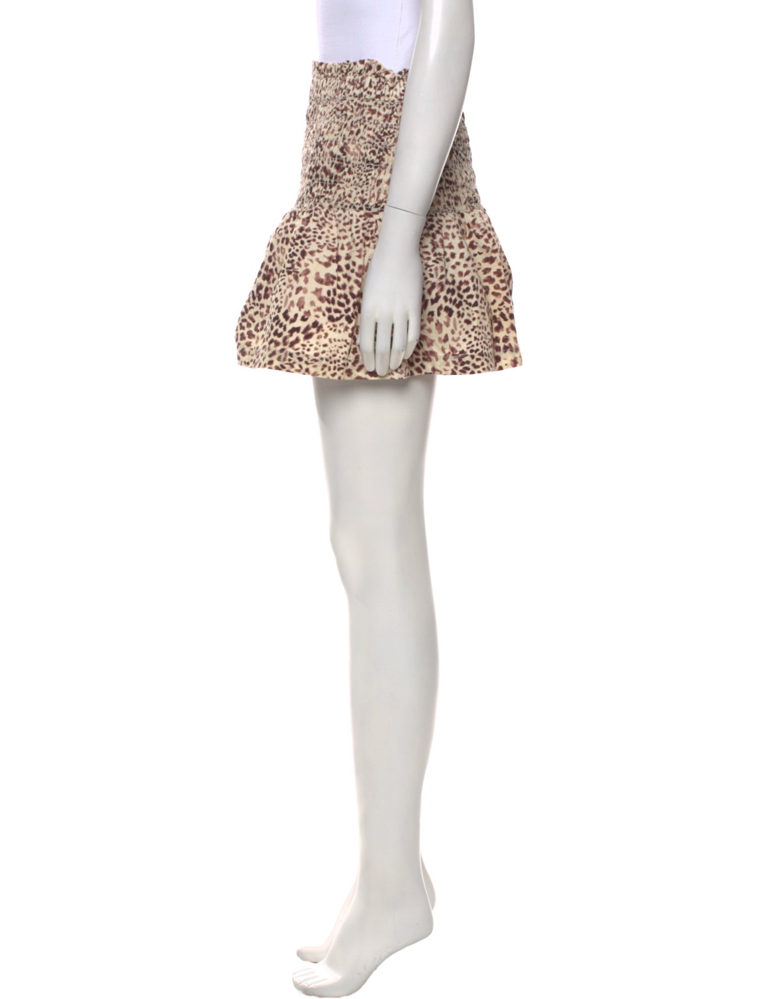 Sea New York Animal Print Mini Shorts