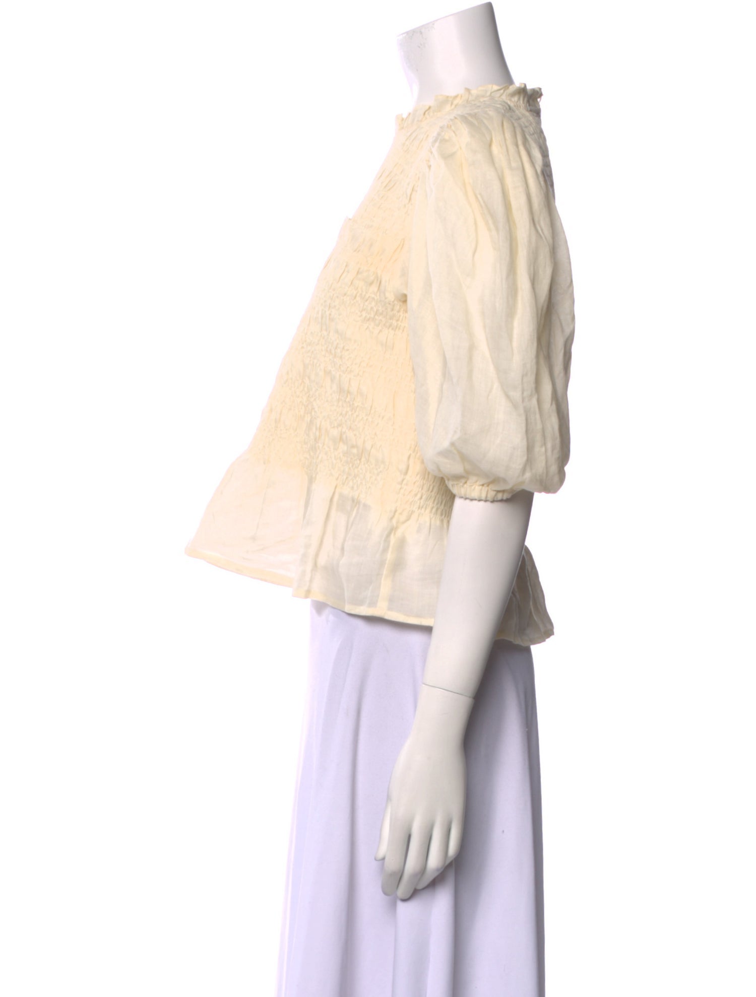 Sea New York Mock Neck Short Sleeve Crop Top