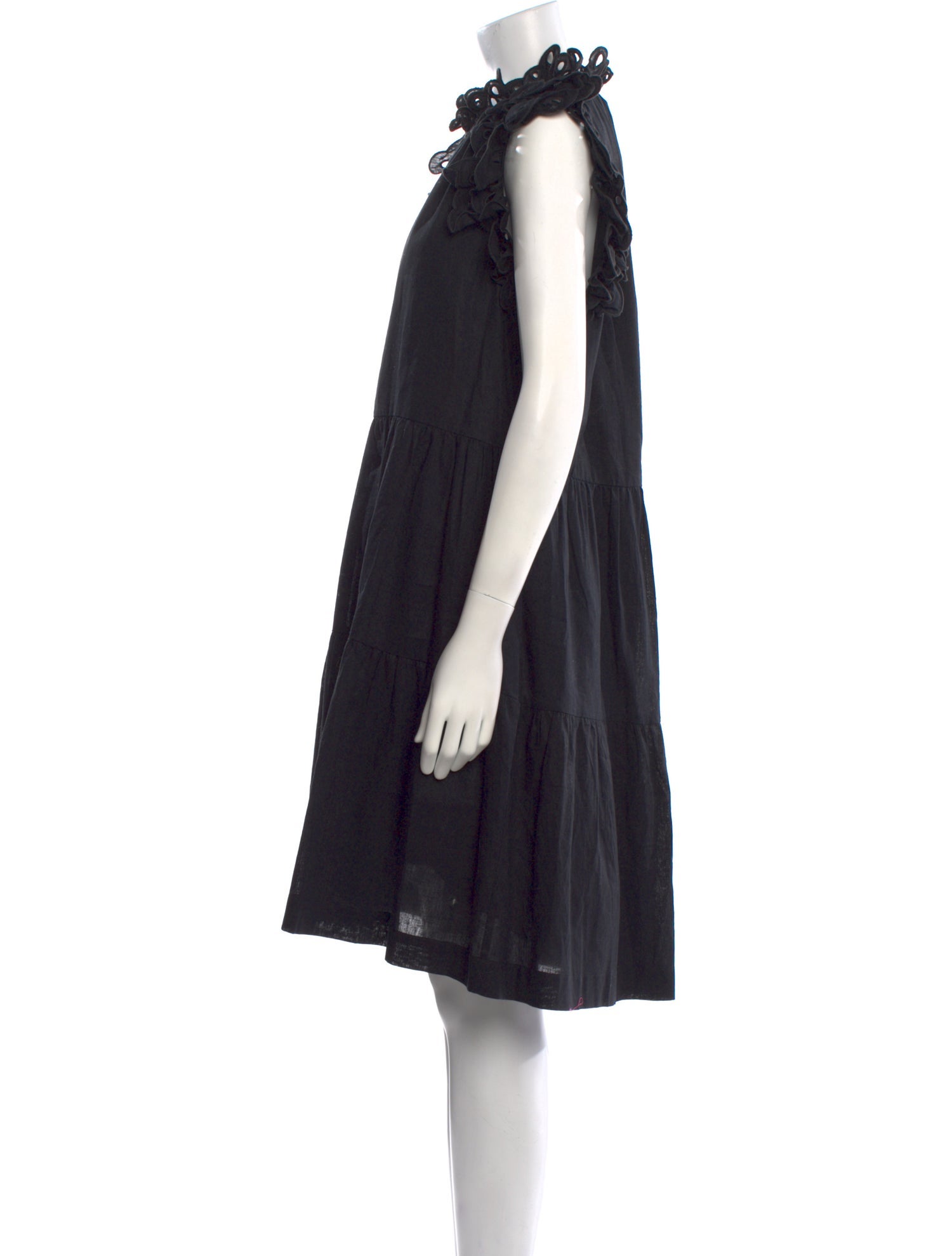 Sea New York Mock Neck Knee-Length Dress