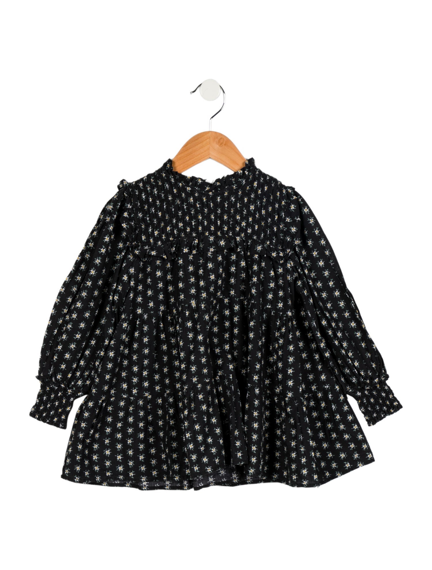 Sea New York Toddler Girls' Floral Printed Long Sleeve Dress