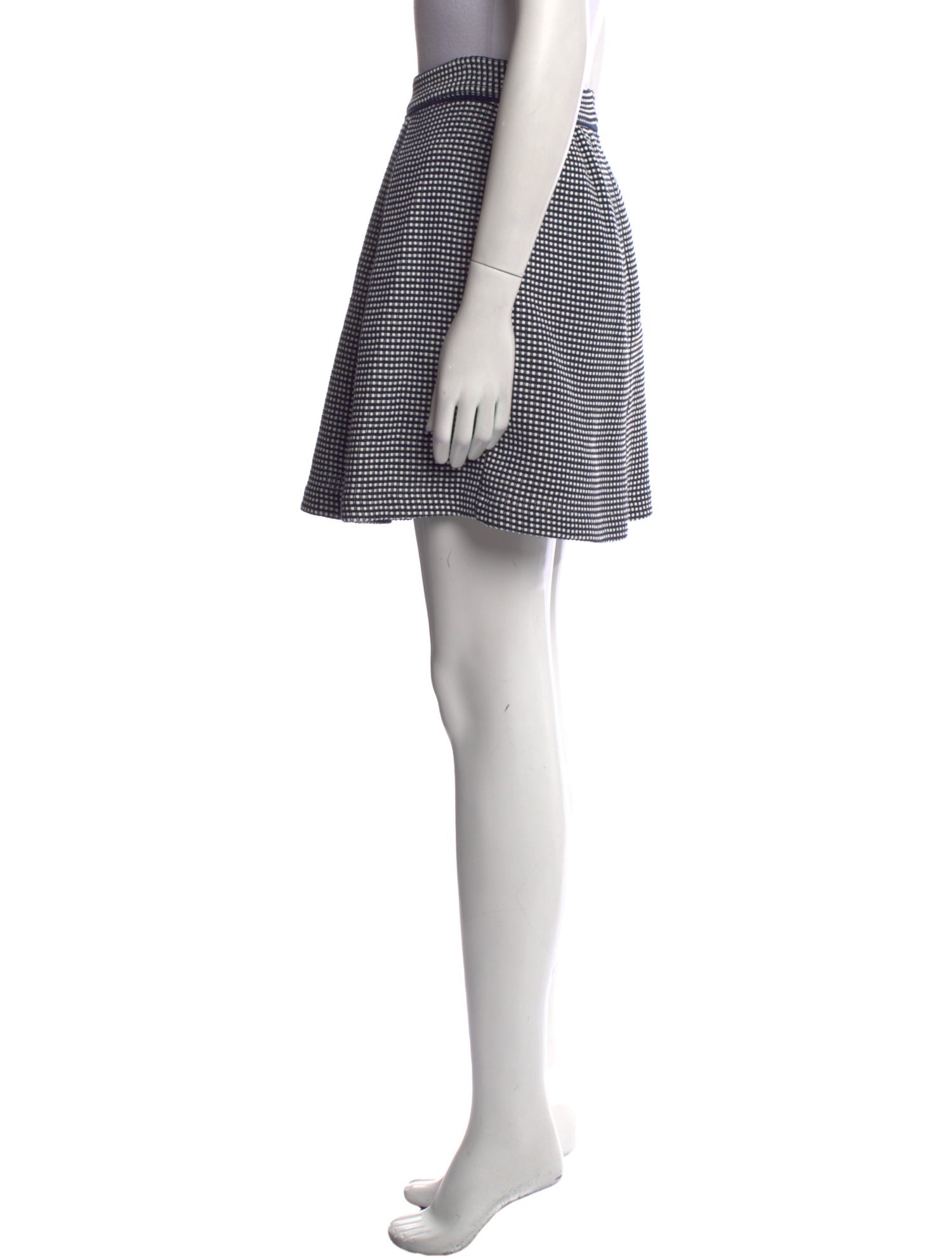 Sea New York Plaid Print Mini Skirt