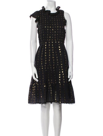 Sea New York Polka Dot Print Knee-Length Dress